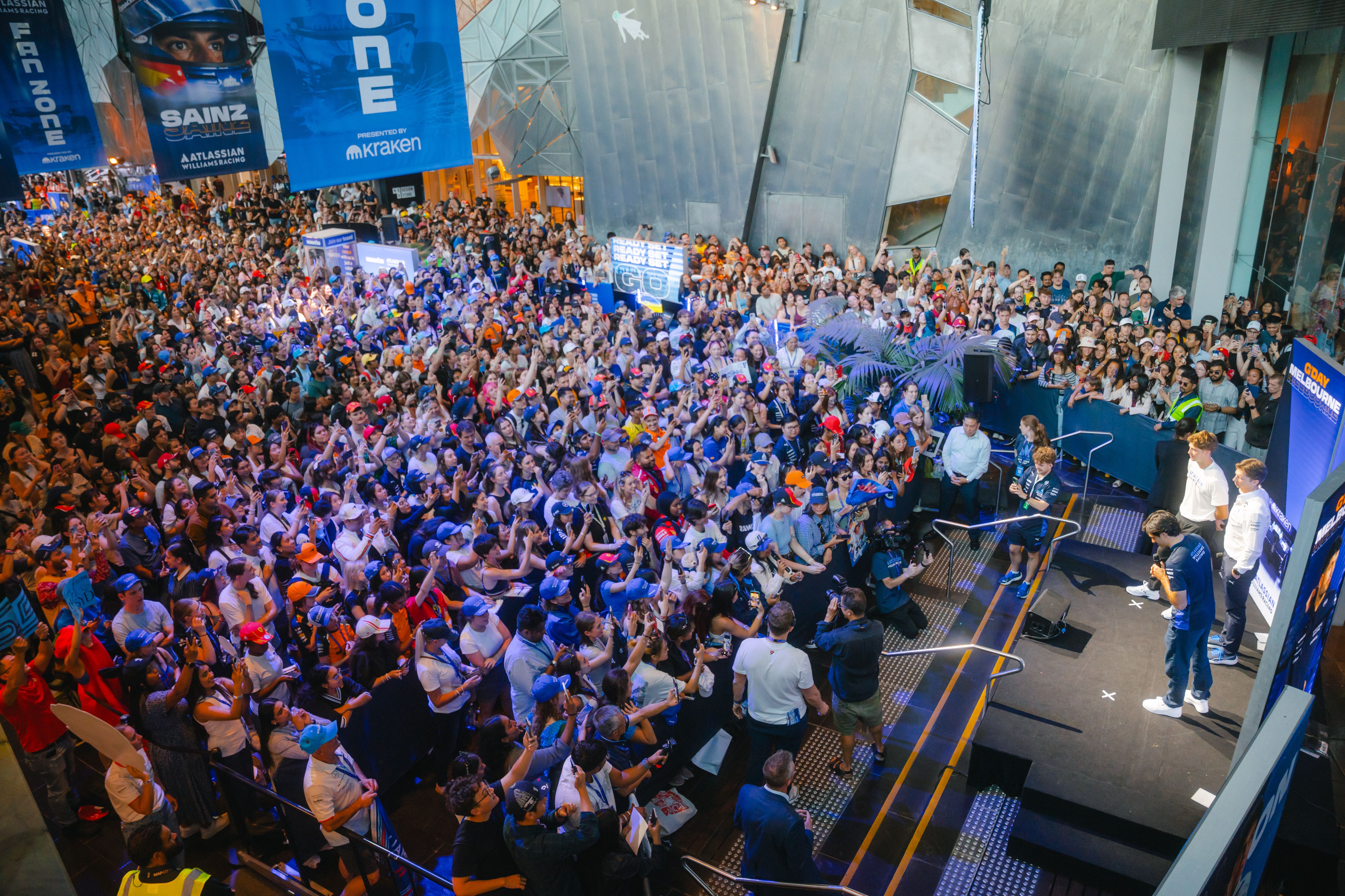 Then on Thursday, *this* was the turnout to hear from James and Carlos.