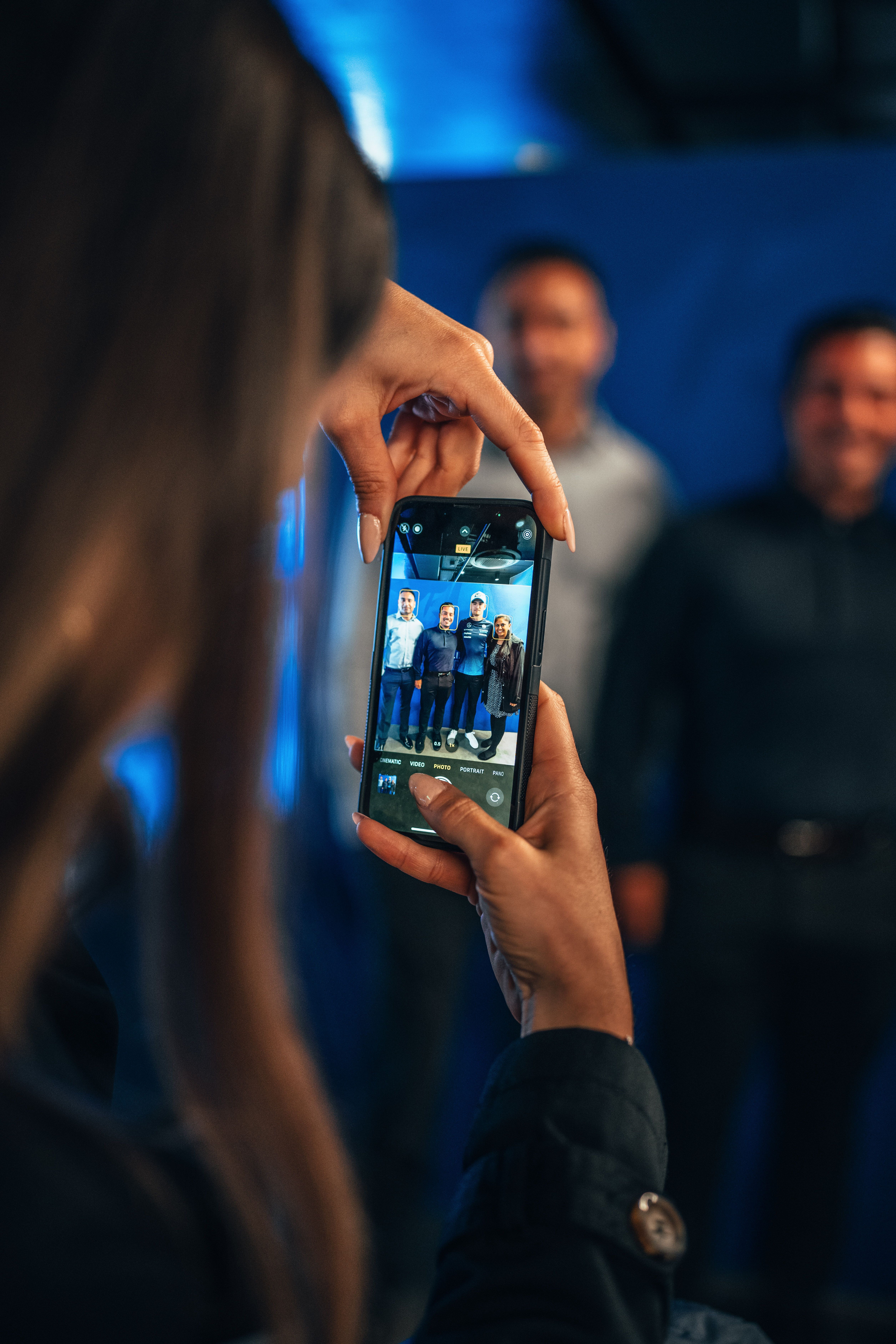 Meeting and greeting with some lucky winners.