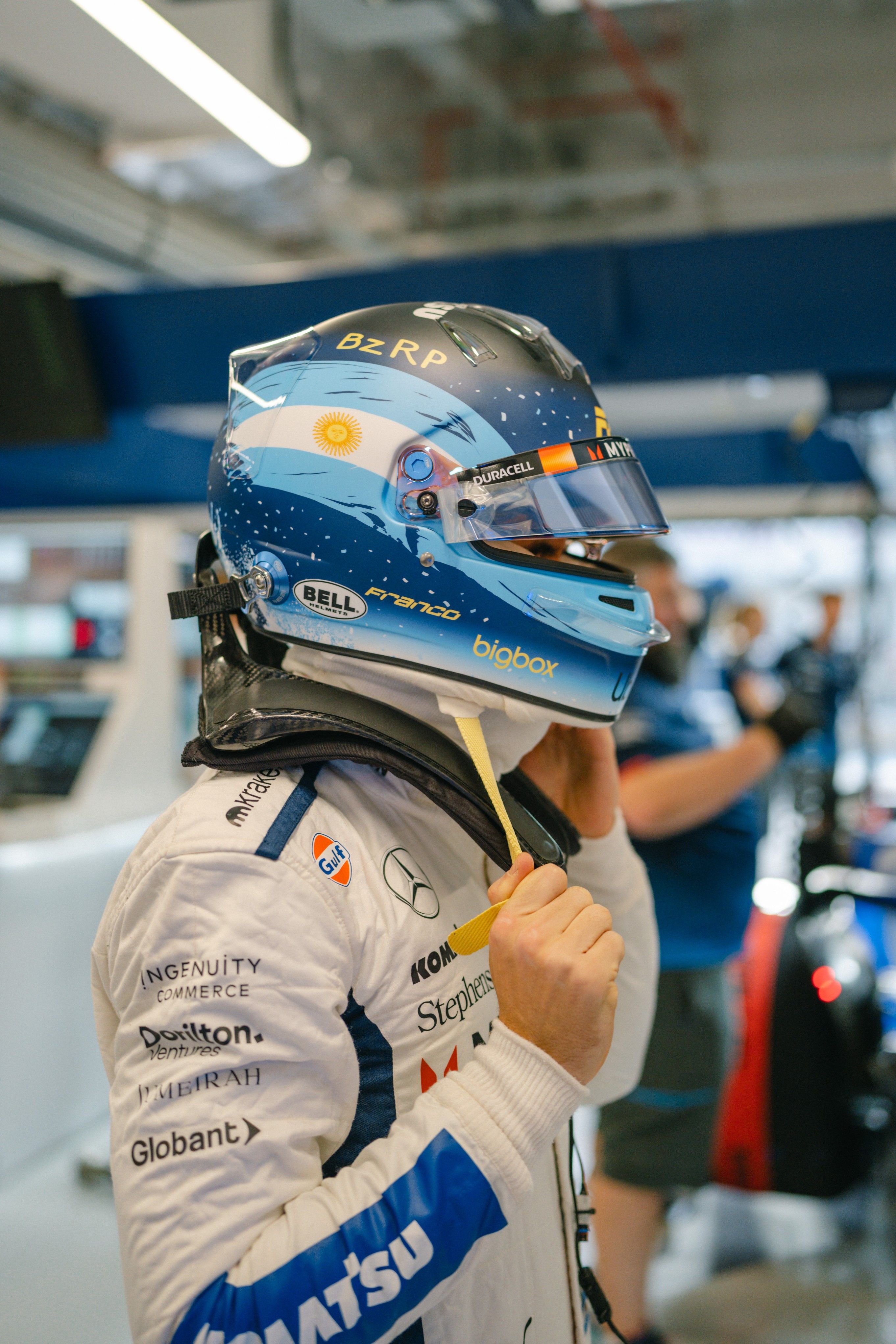 And Franco's Qatar GP lid pays tribute to that triumph.