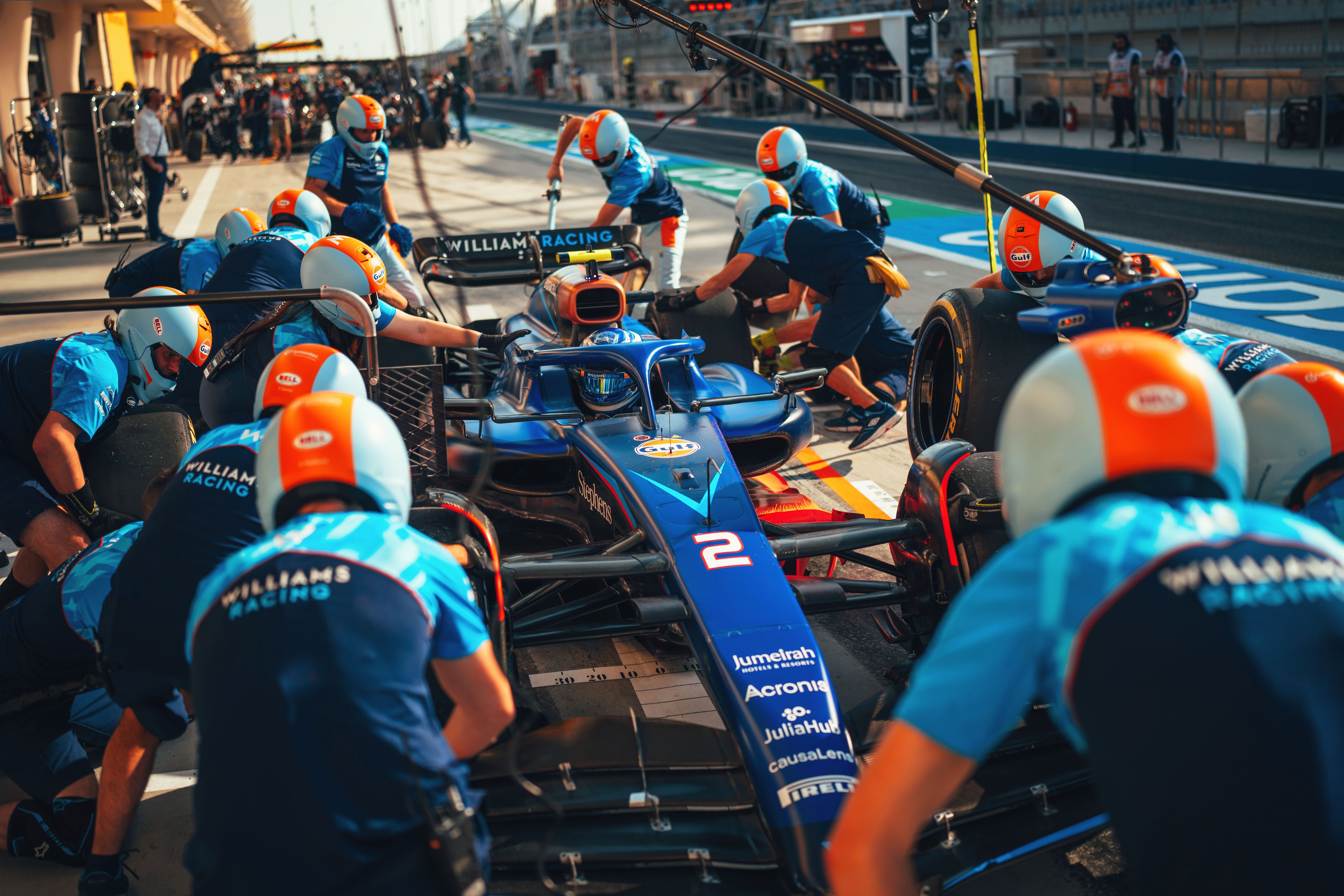 Practice pit stop for Logan.