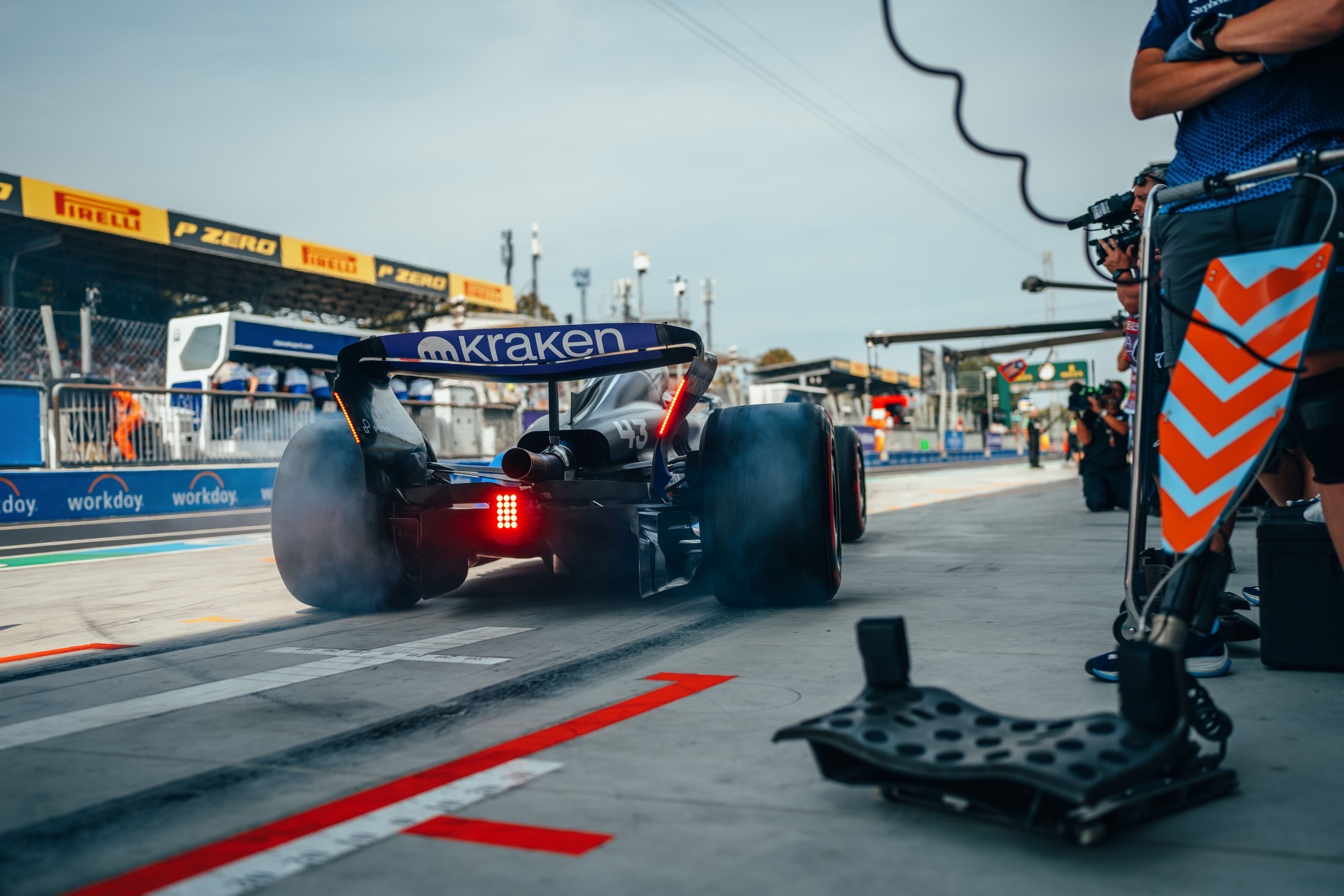 Laying down some rubber.