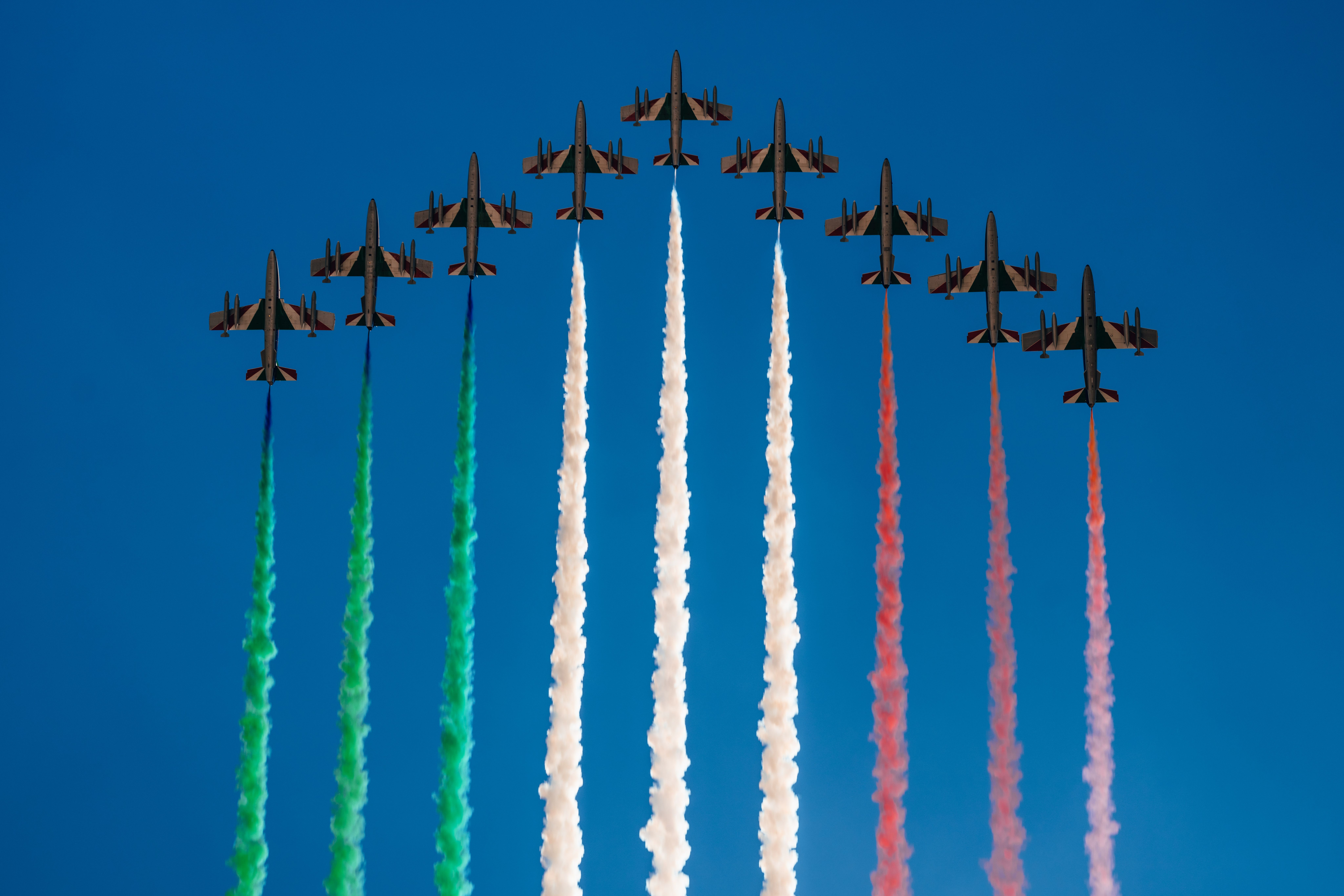 The annual pre-Italian GP flyover is always a spectacular sight