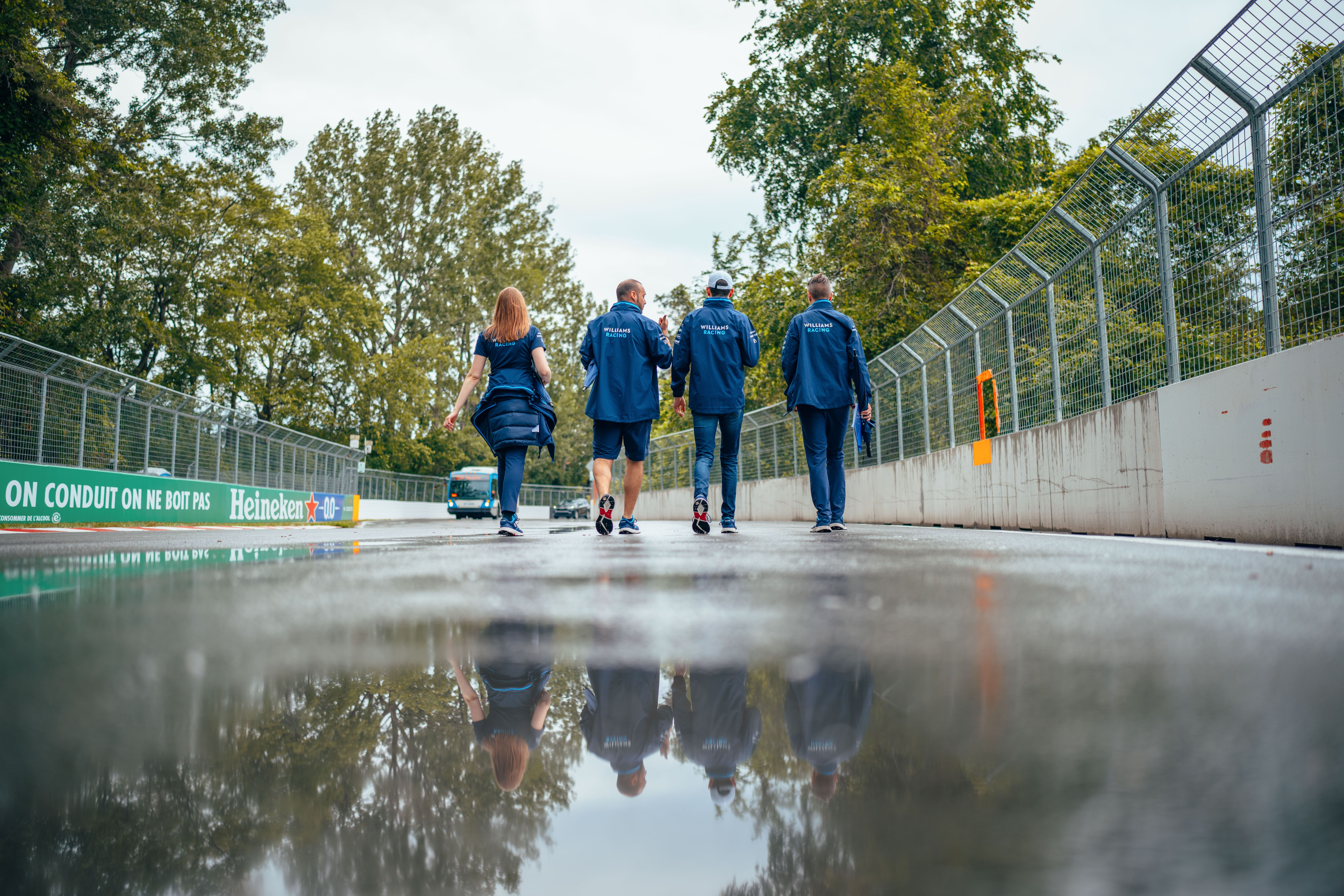 Though his track walk did offer some relative calm