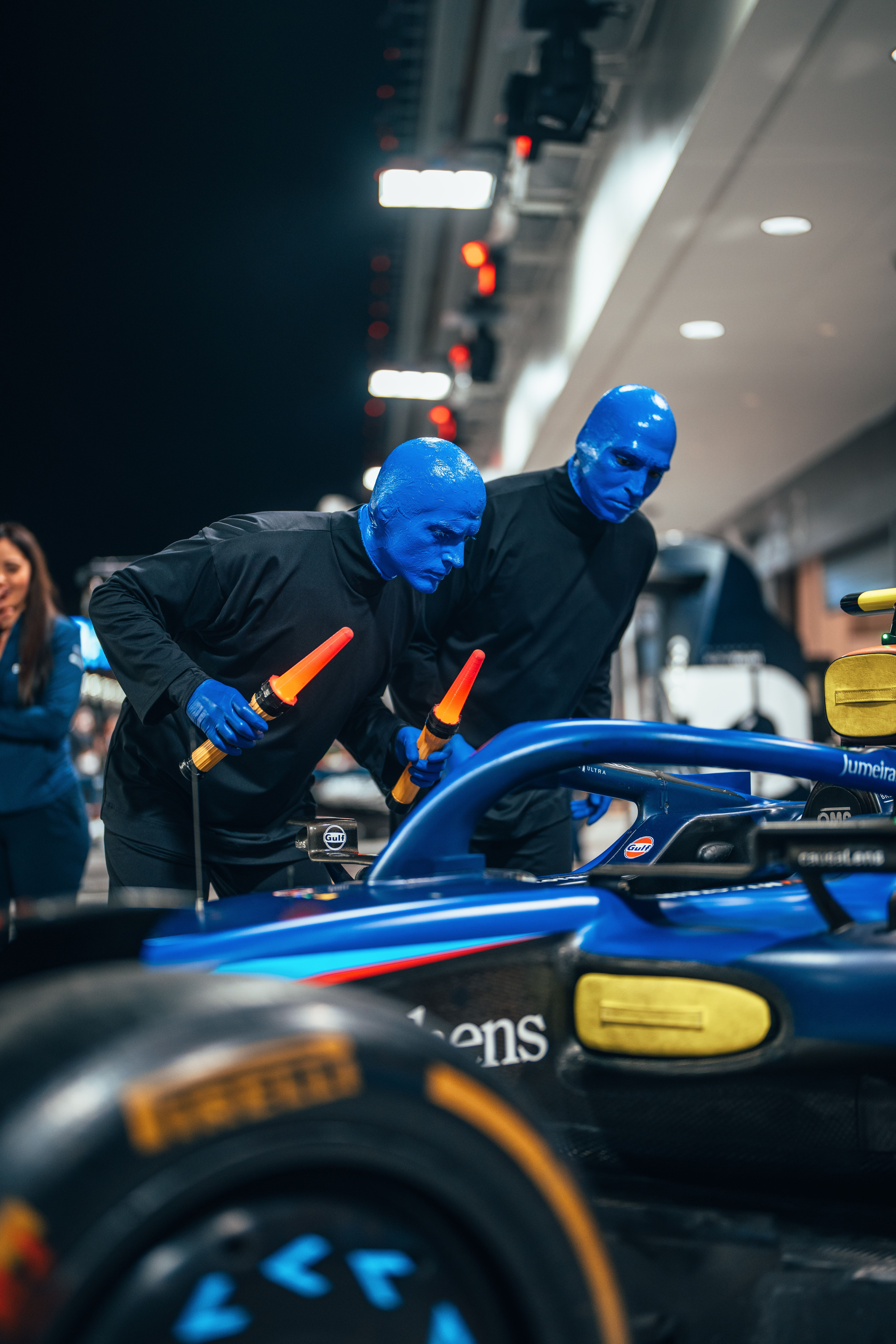 Rumour has it that we're the Blue Man Group's favourite team.