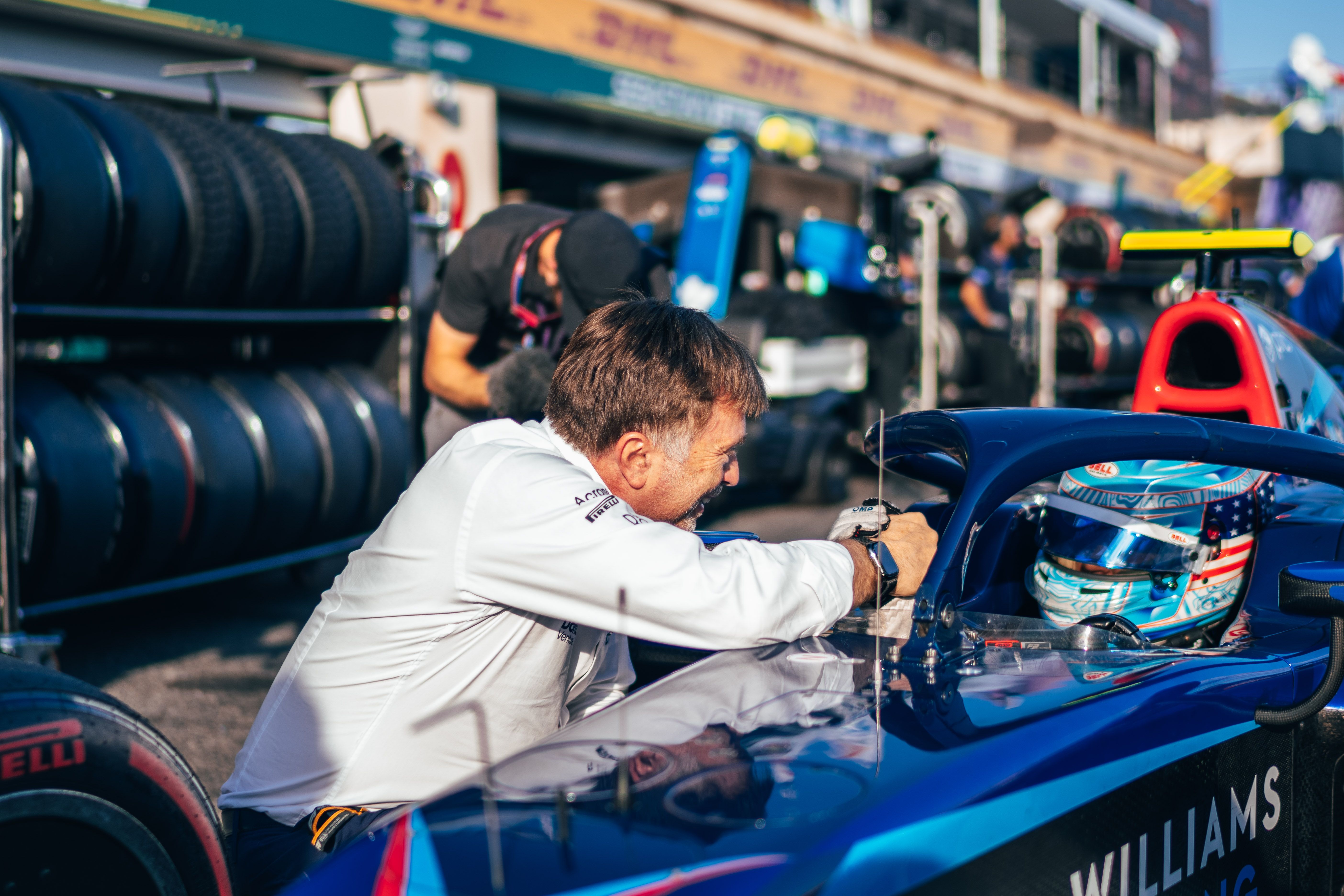 The boss was quick to praise his efforts, but ultimately a clutch failure brought heartbreak in the race 