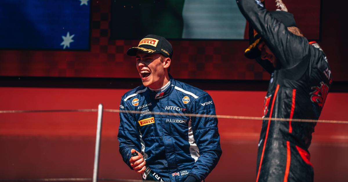 WATCH: Luke Browning takes to the Monaco podium | Atlassian Williams Racing