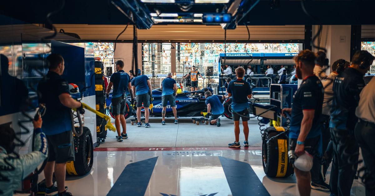 WATCH: Inside the Williams Racing garage during Miami Grand Prix ...