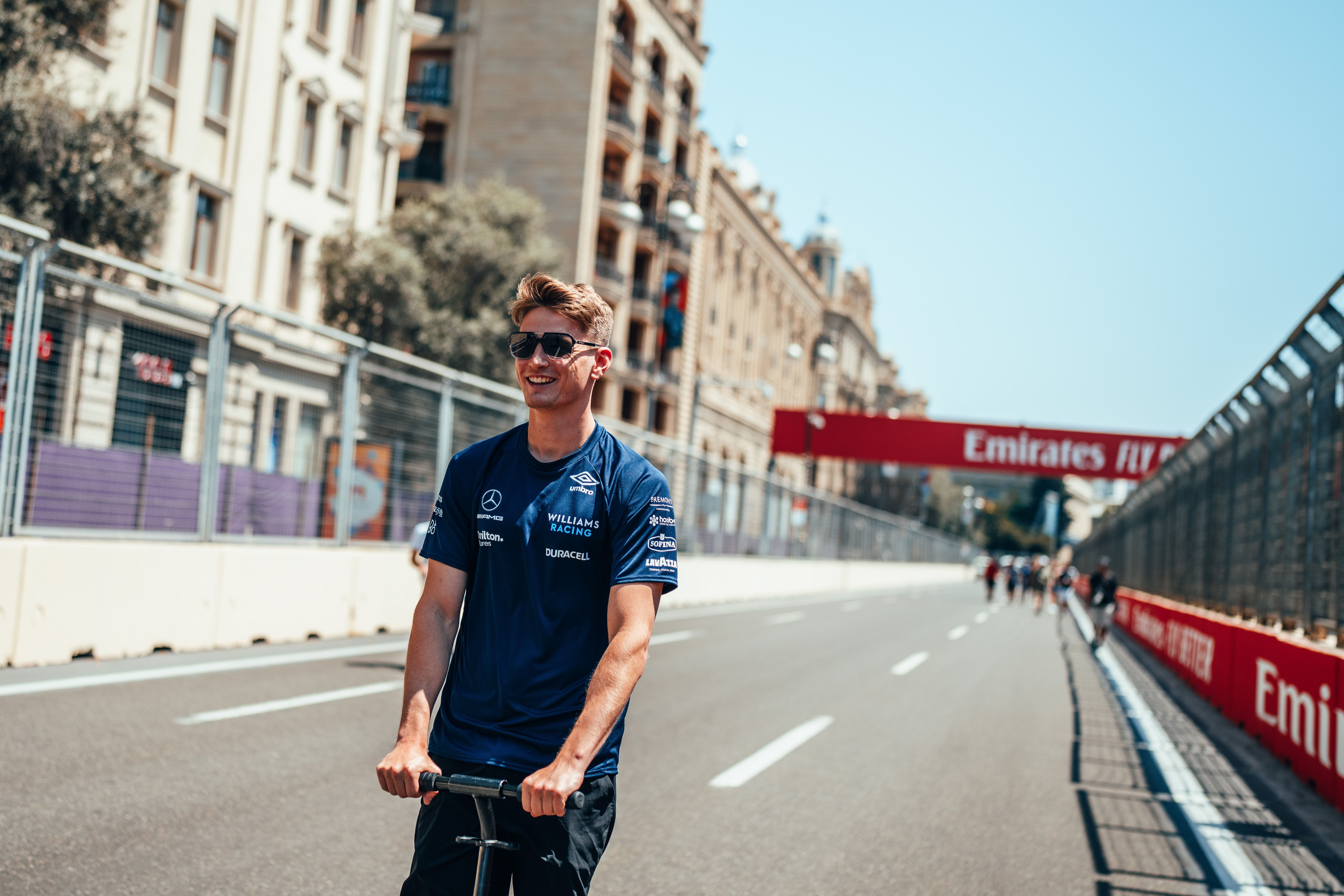 Track walk or track scoot? Logan has his preference…