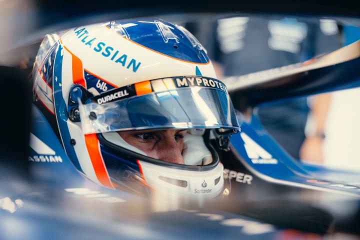 Victor Martins ahead of his FP1 outing in Barcelona with Atlassian Williams Racing