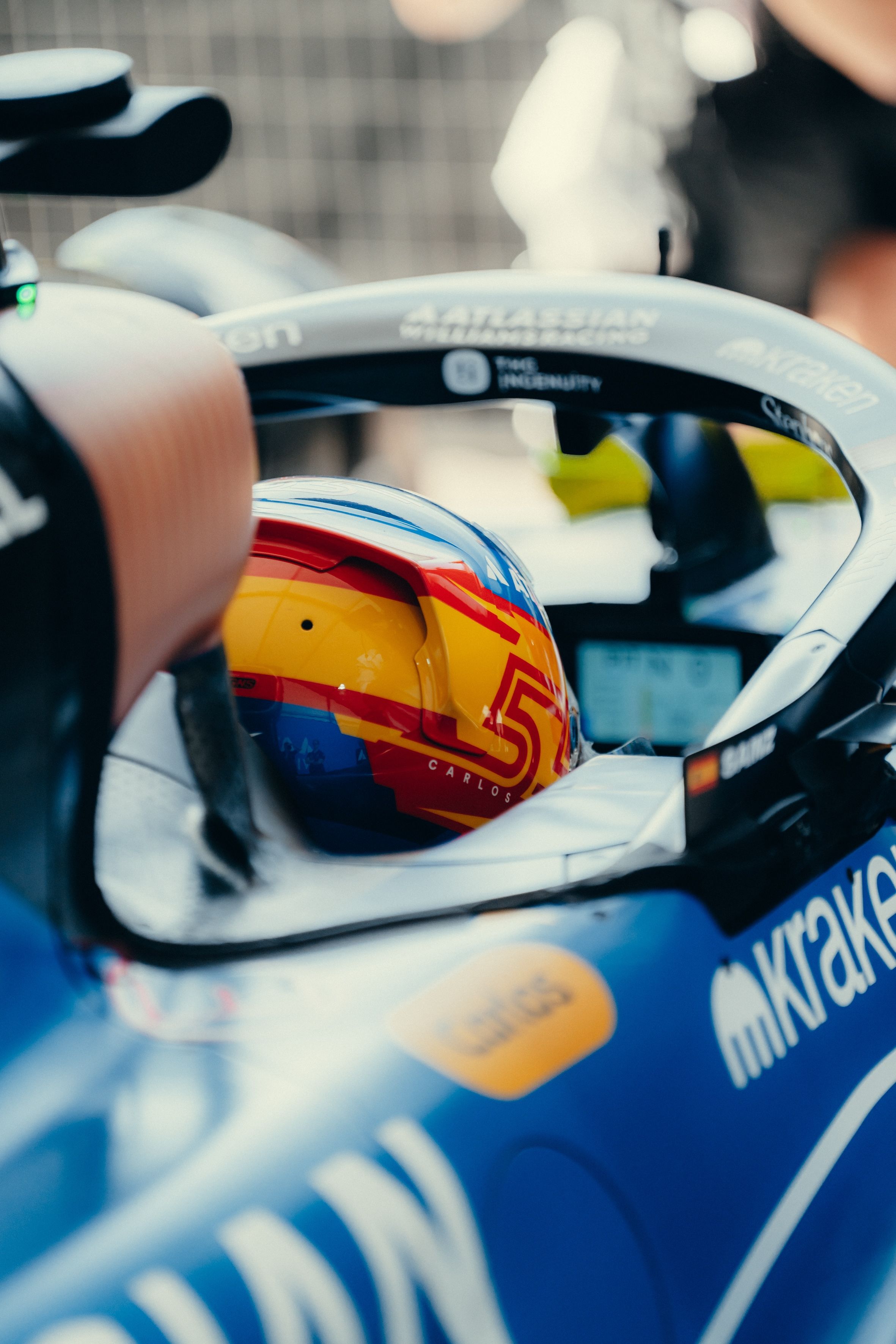 Seated comfortably in the FW45.