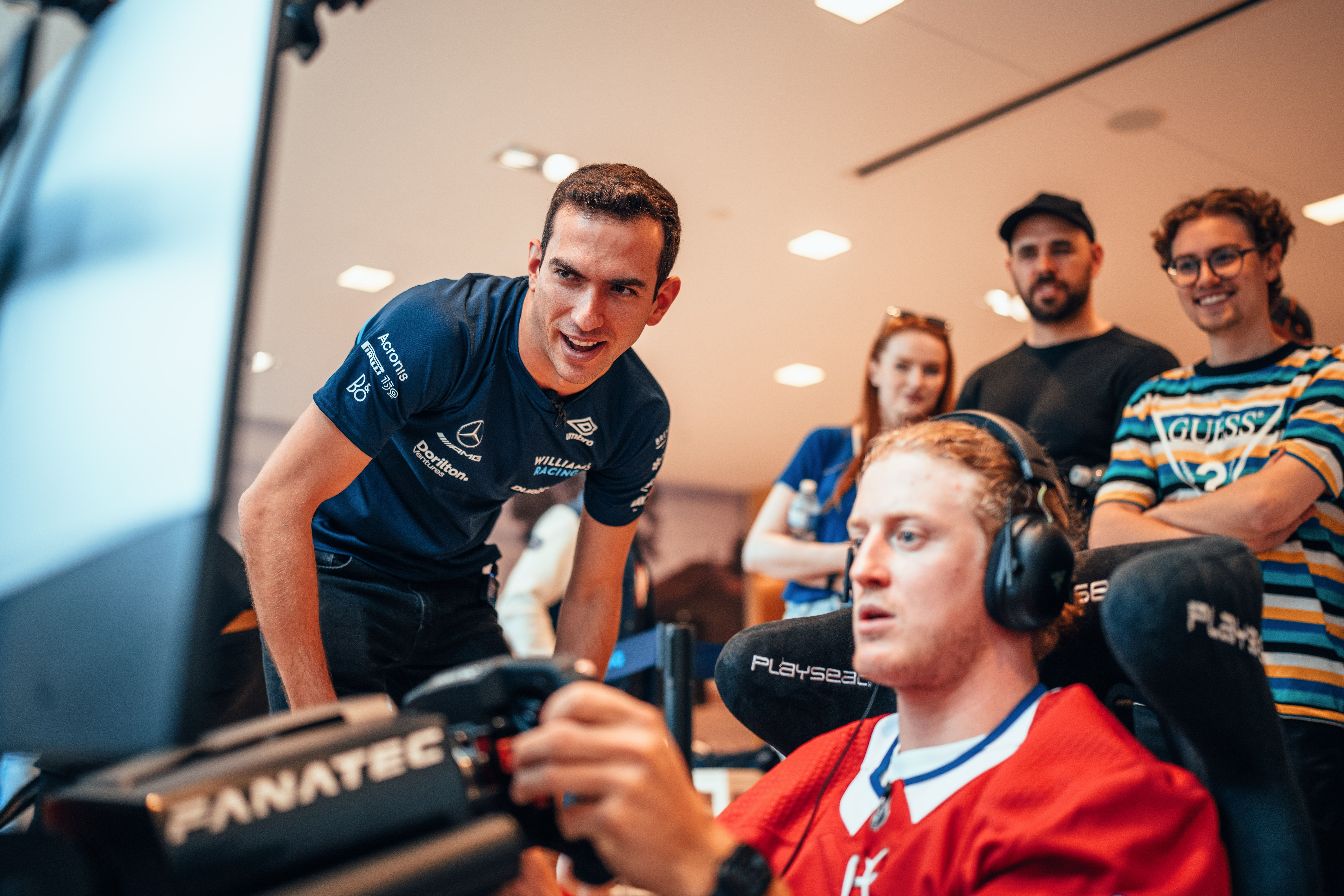 The NHL star had a go on one of our Esports rigs