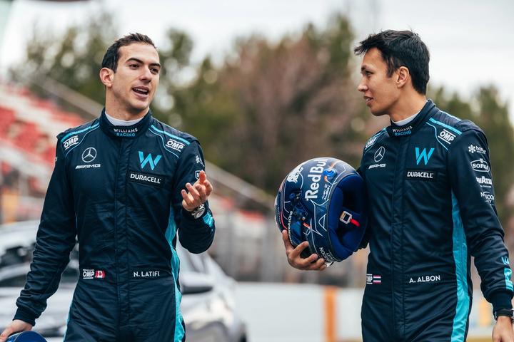 Nicholas Latifi and Alex Albon - 2022 Williams Racing drivers