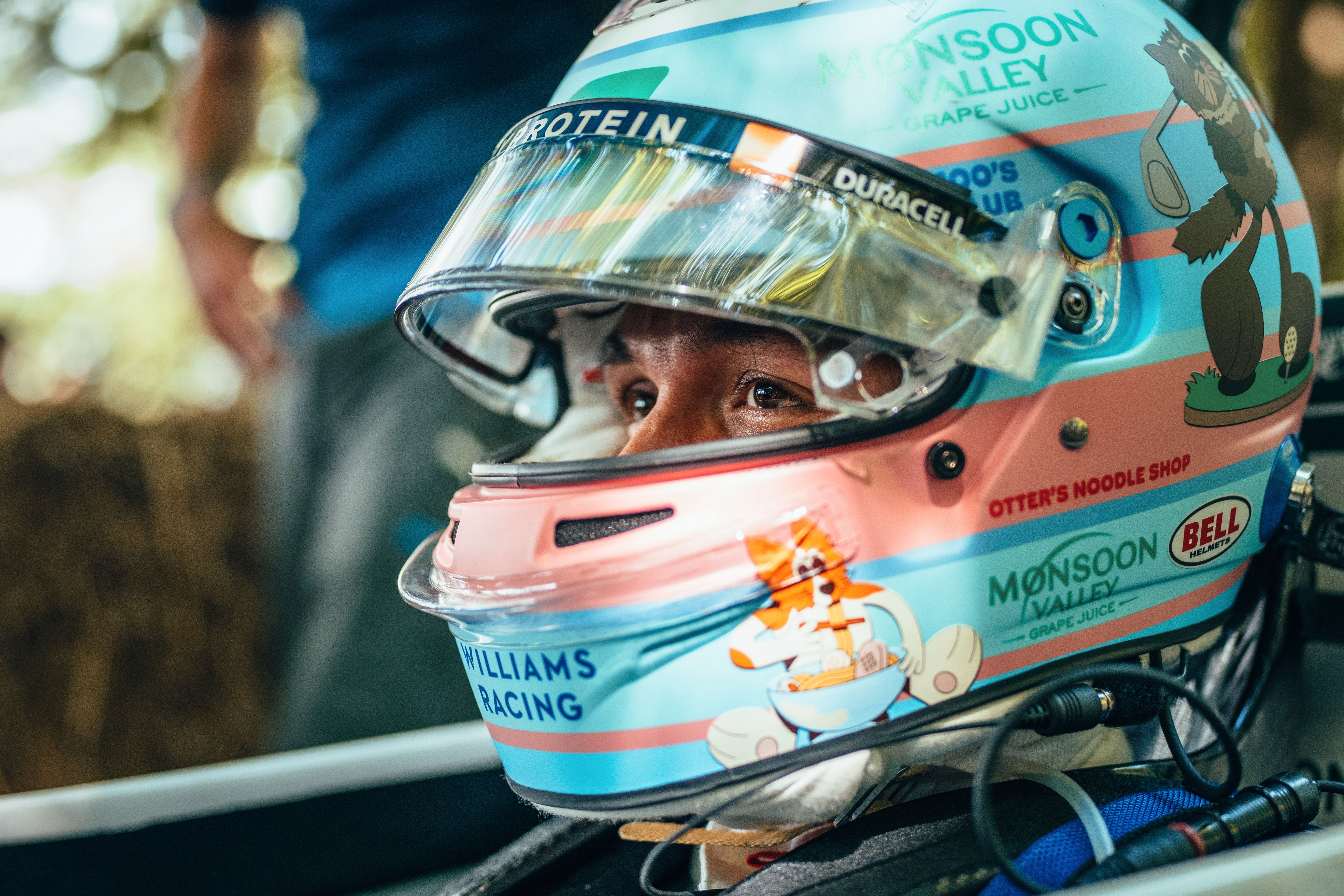 Still a lot of love for the Albon Pets helmet.