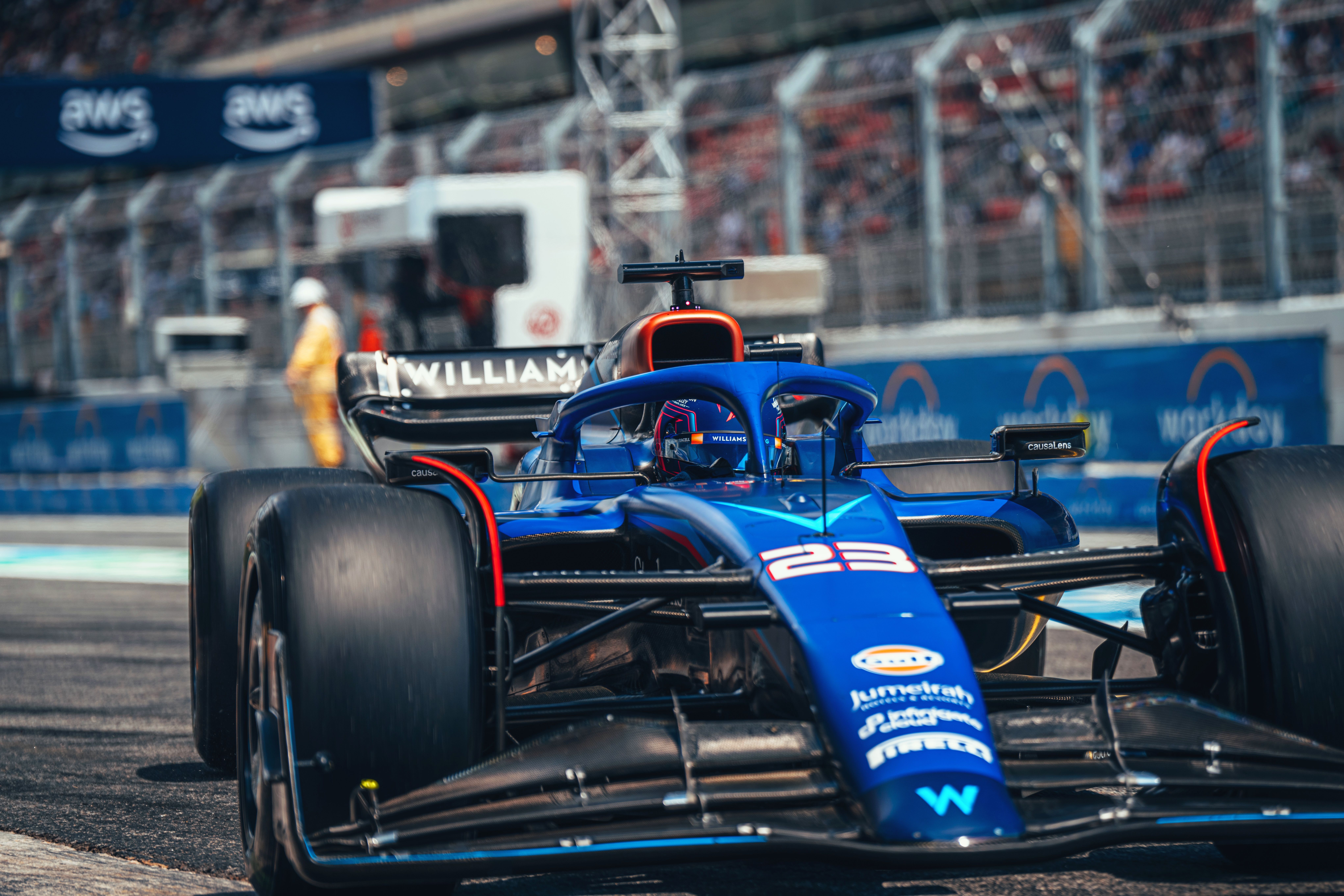 Returning to the garage.