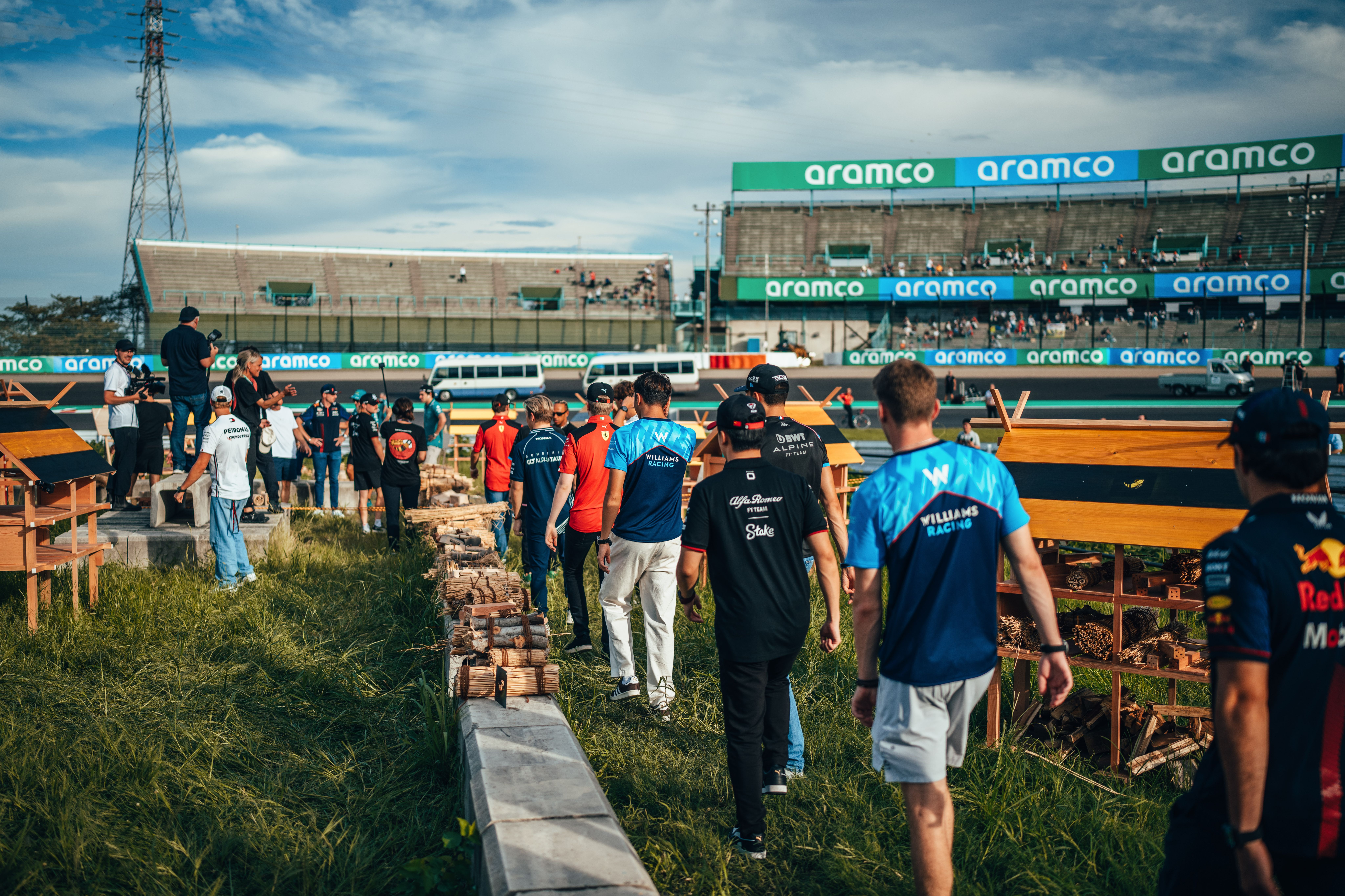 Every team was tasked with building and decorating a 'bee hotel'.