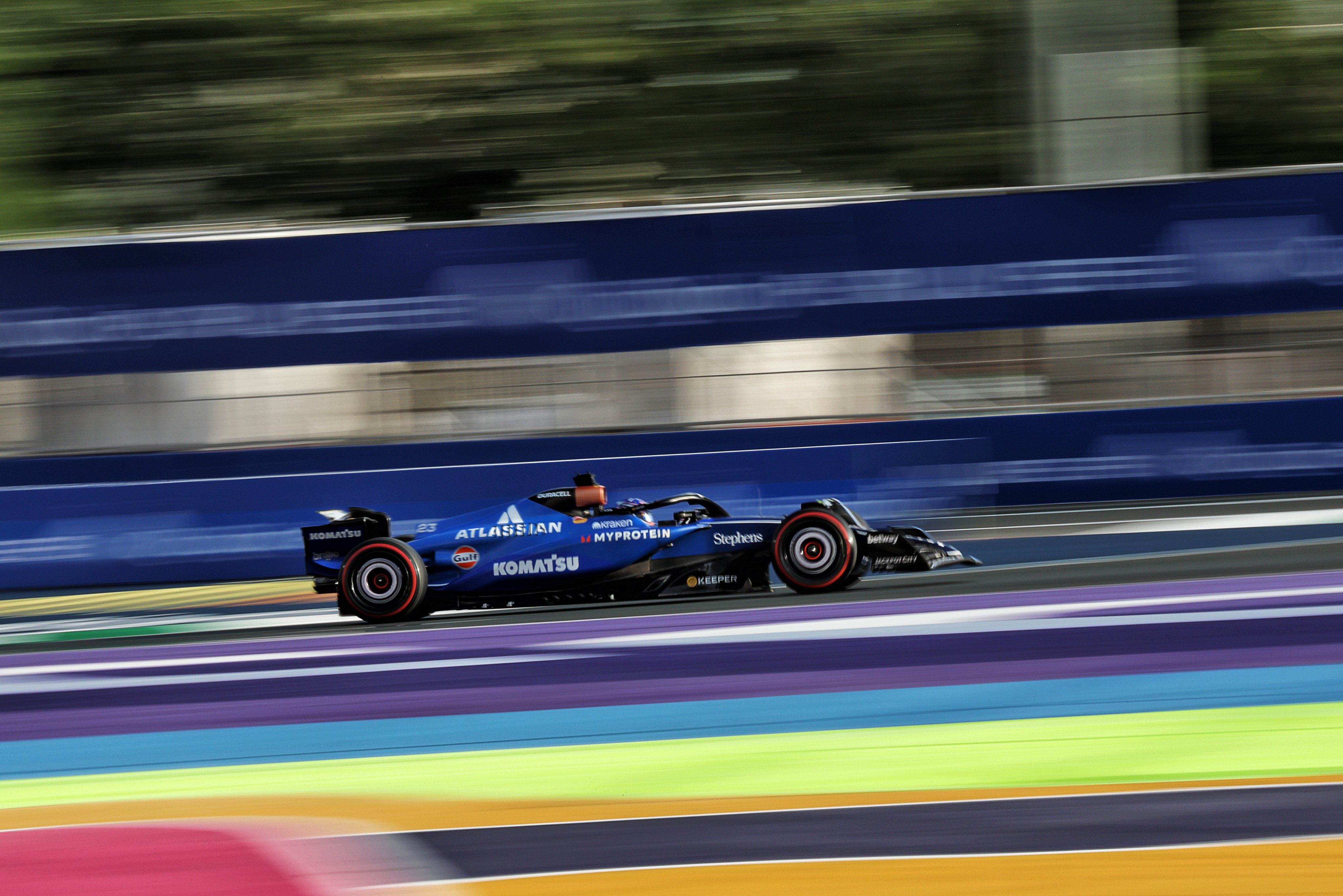 Soft tyre running in FP3.