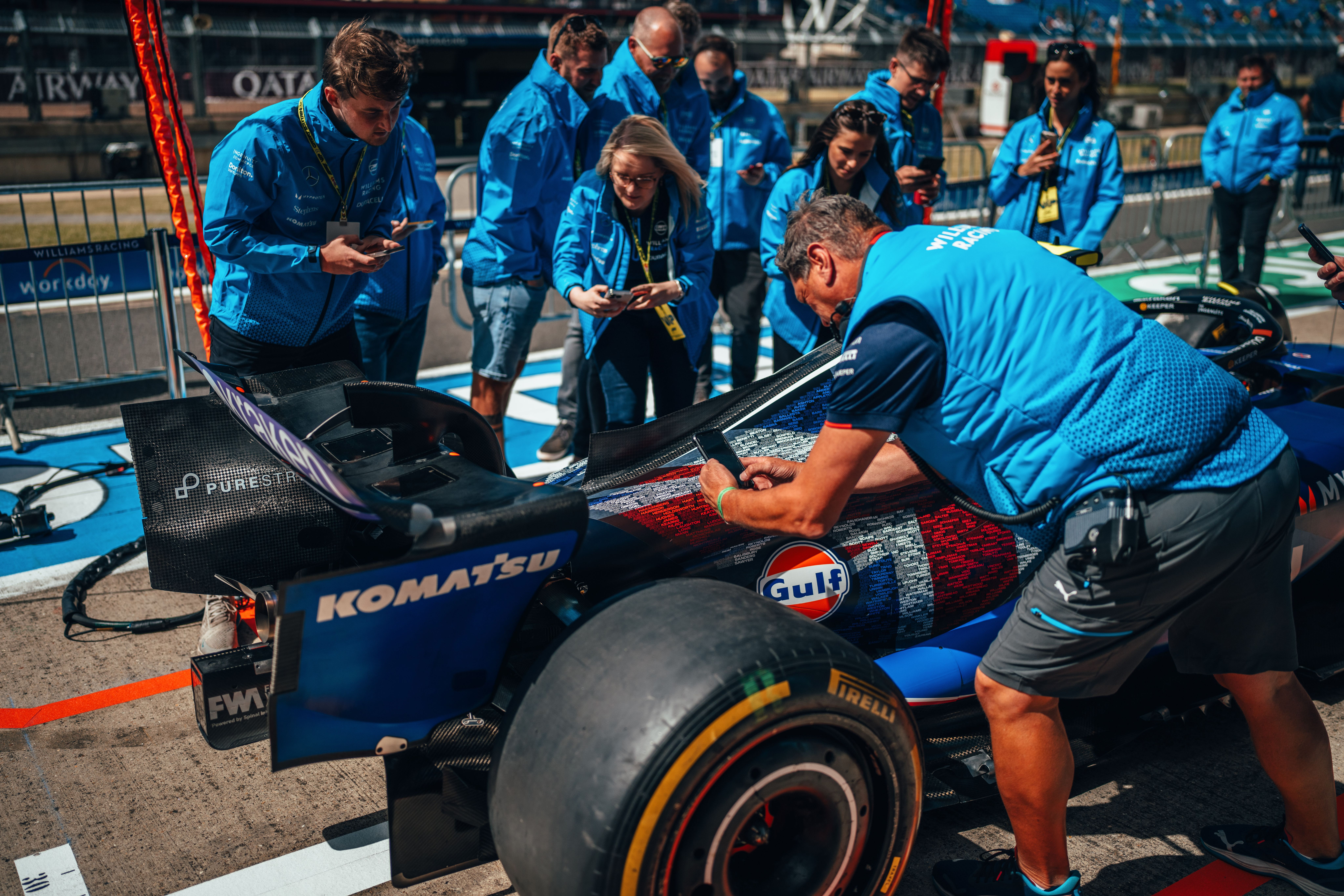 Seeing your name on an F1 car!