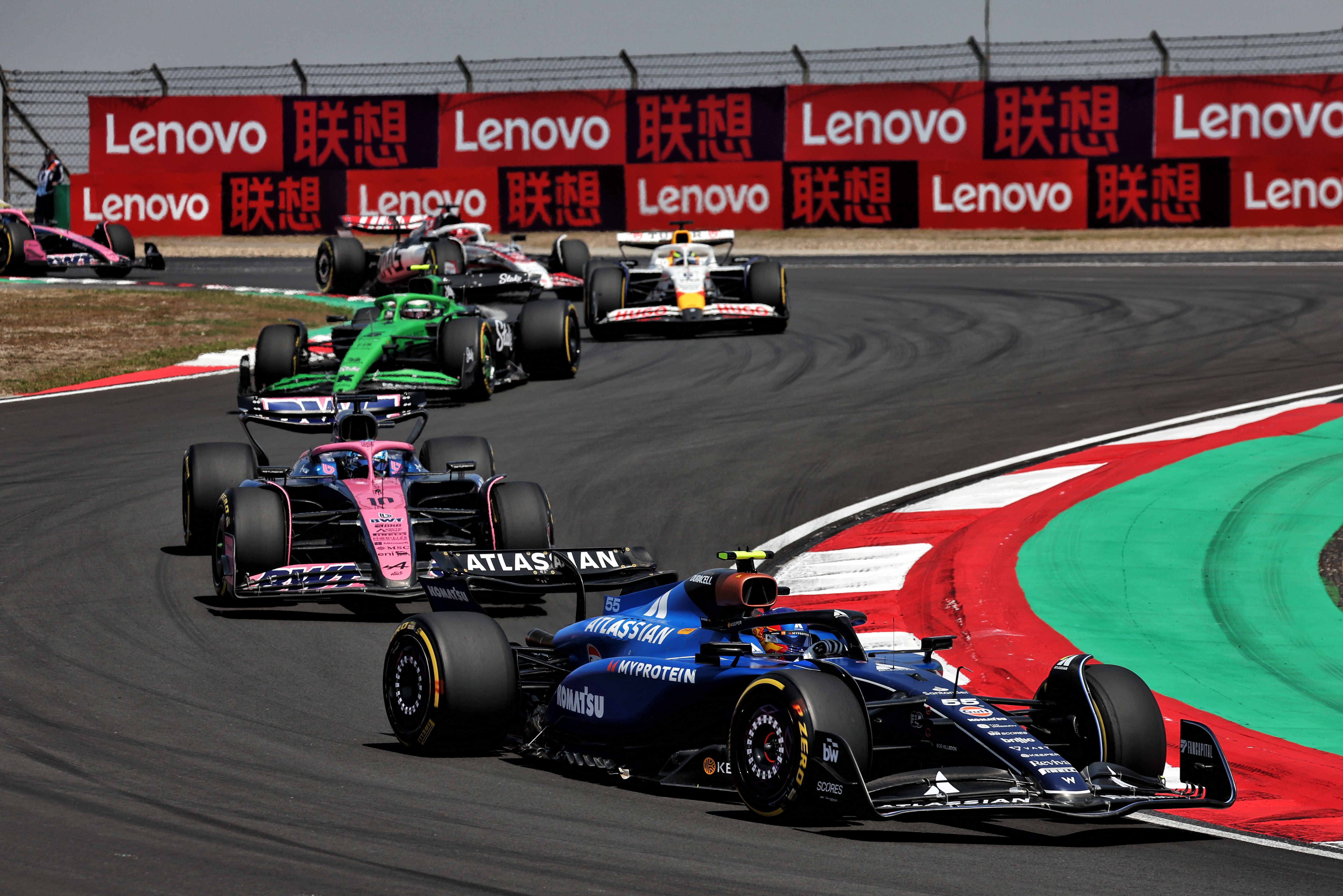 It was a tight fight out on track