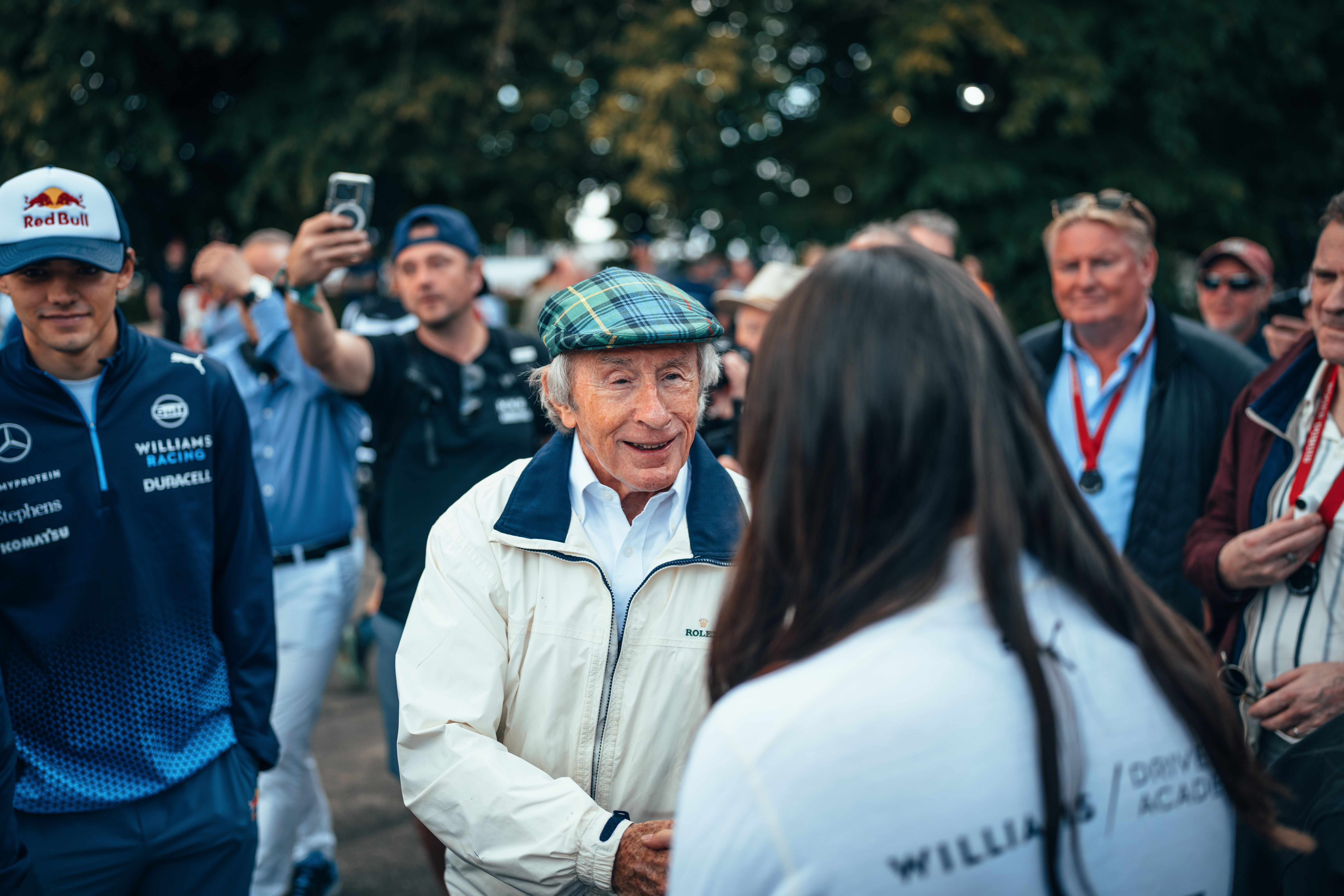 Meeting motorsport royalty.