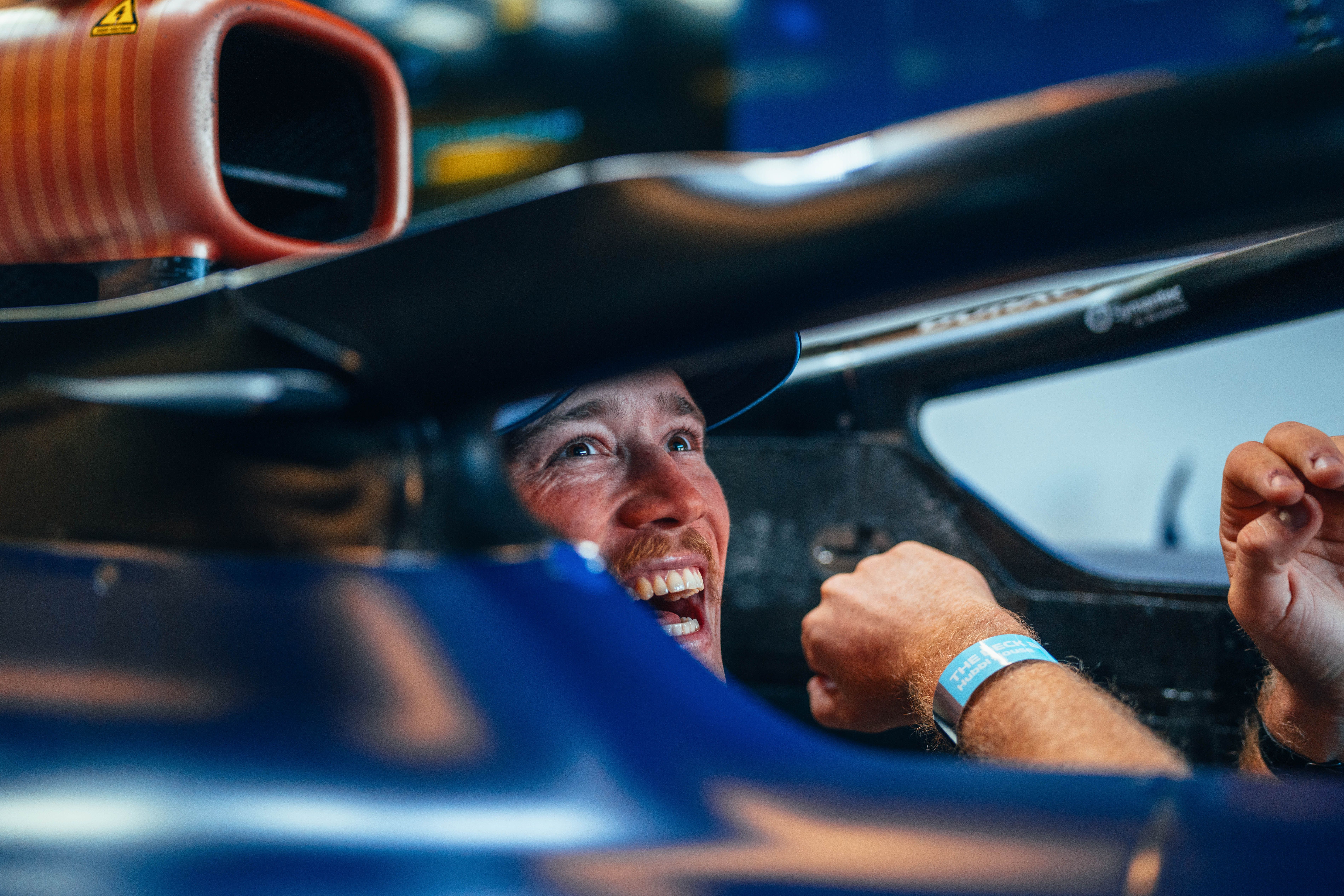 Endurance athlete Ned Brockmann got a view from the cockpit