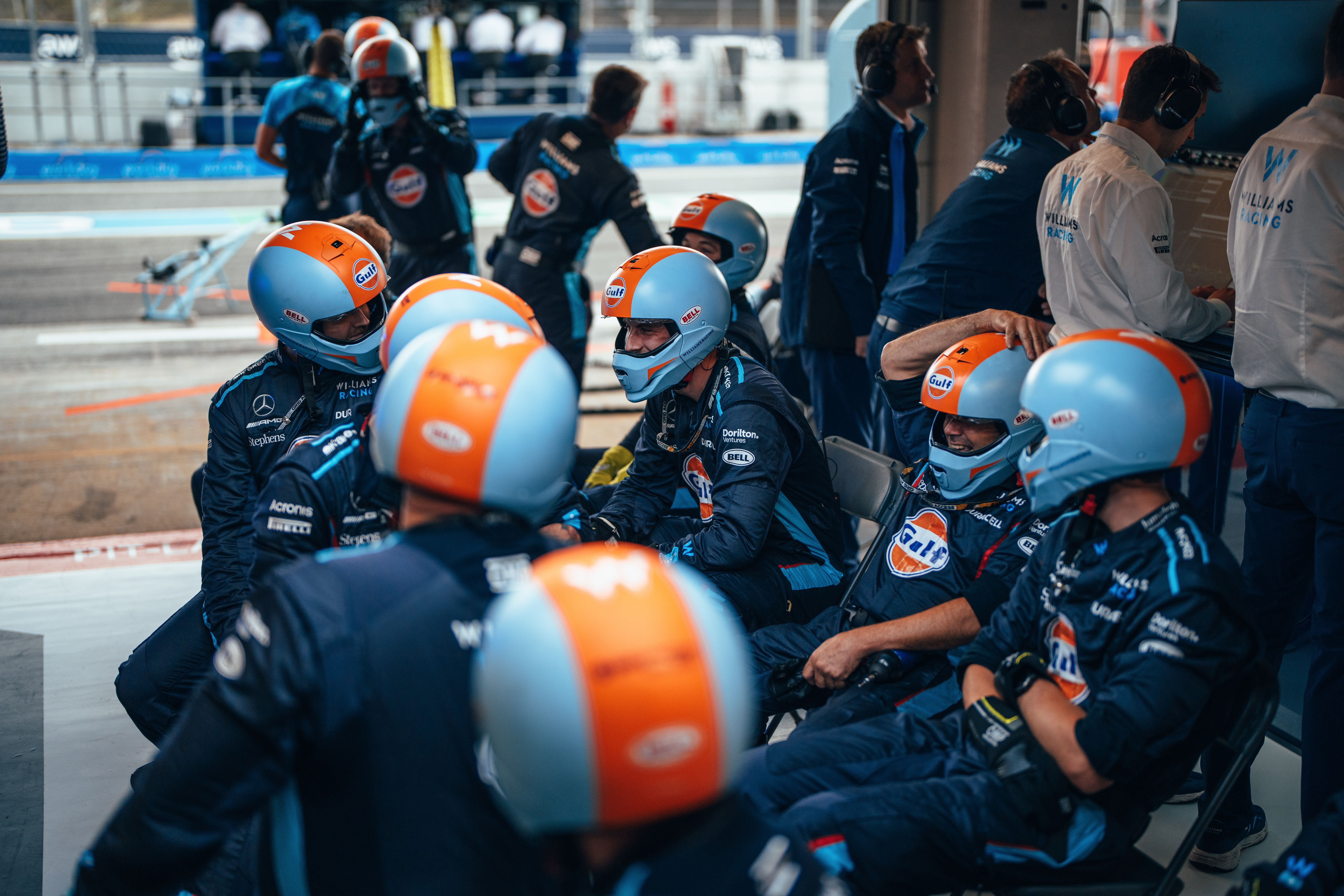 Good work from the crew in the garage today.