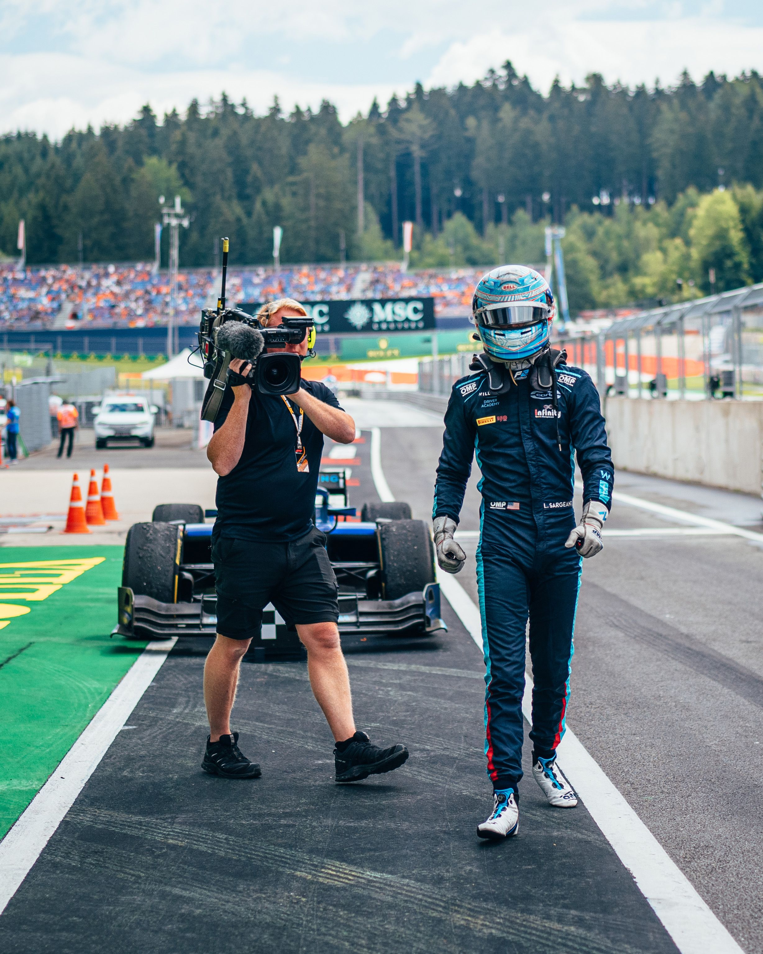 Like most of the top qualifiers, Logan started on wet tyres but dropped through the field as the track dried…