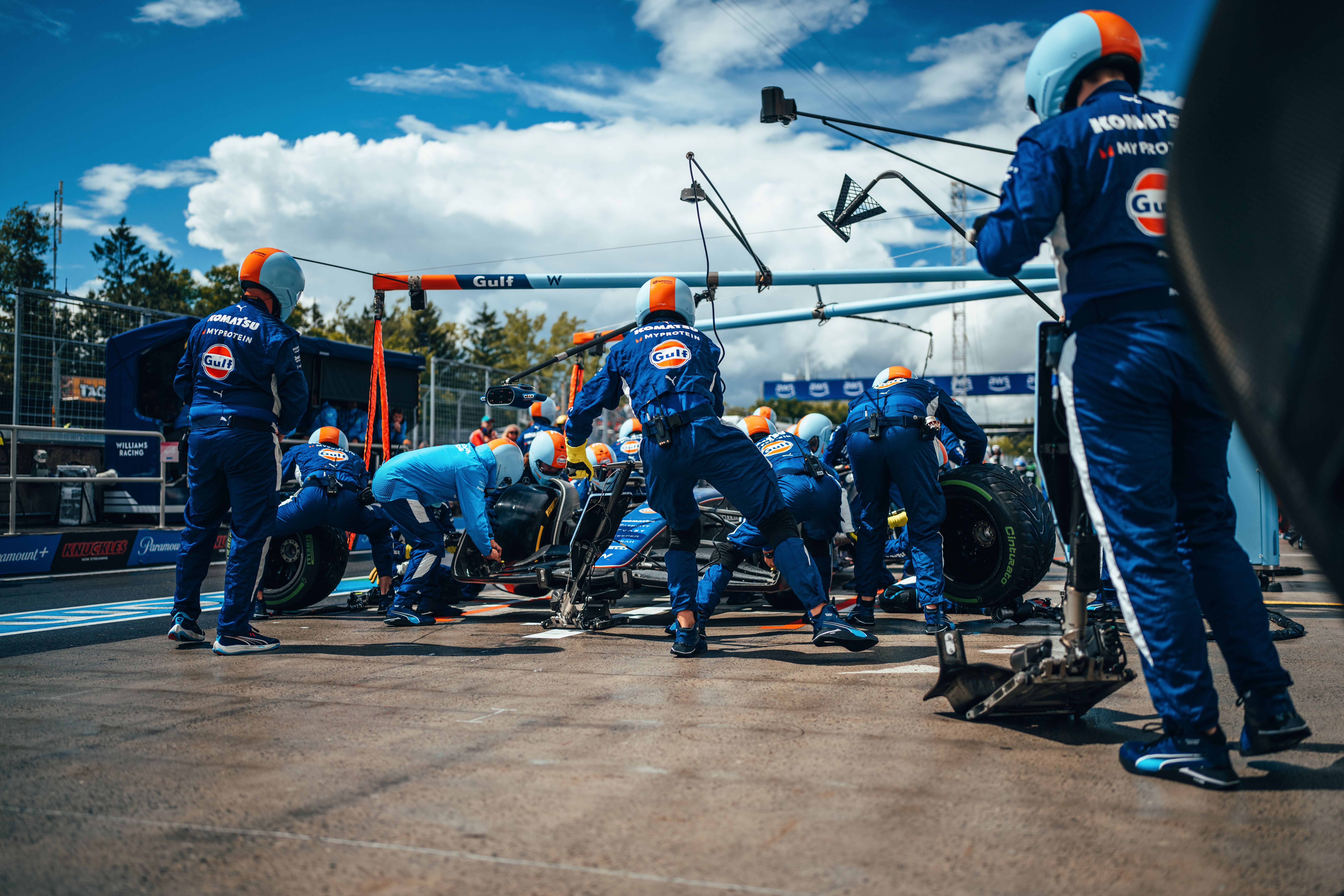 And as the sun came out, the inters came off