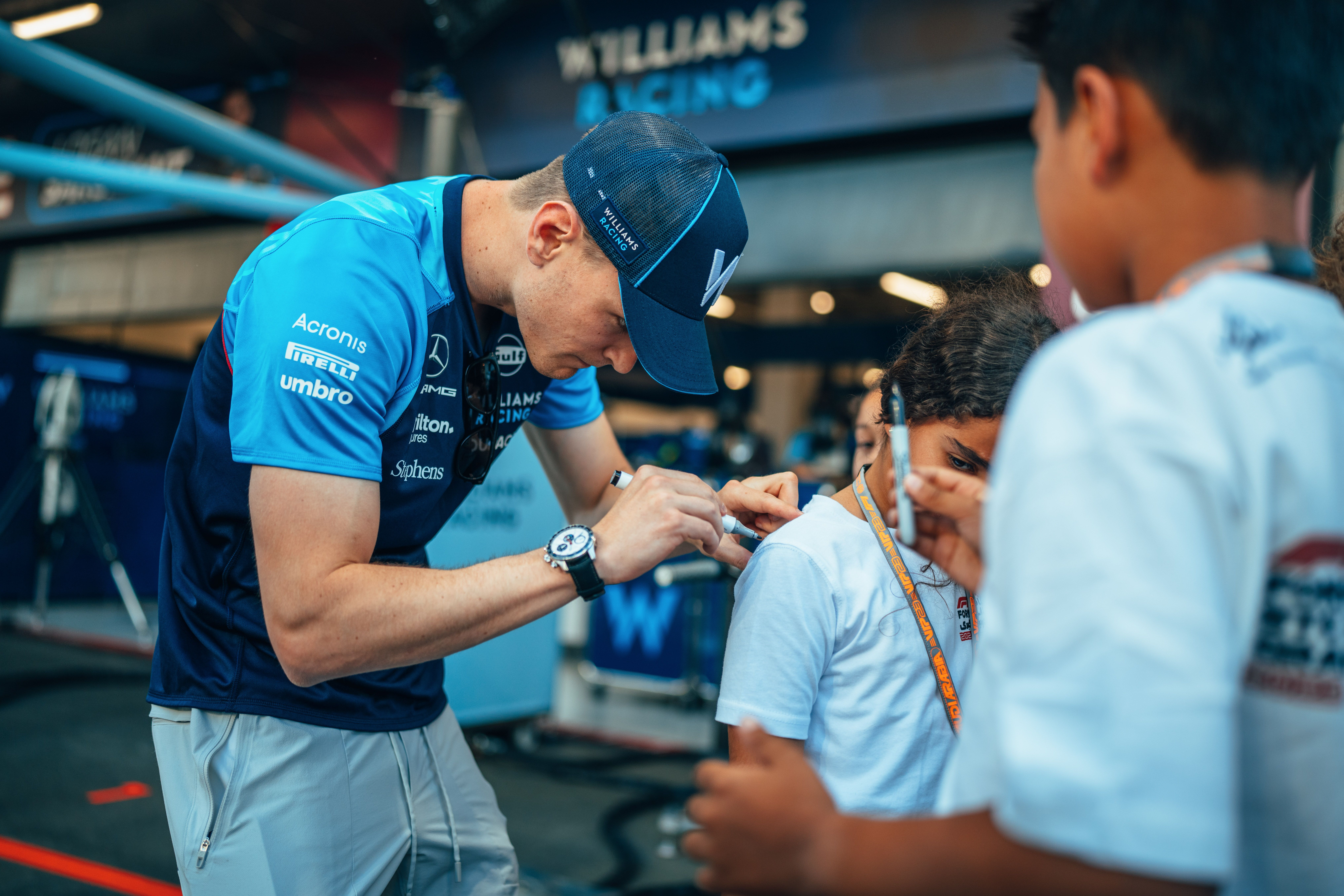 It was amazing to welcome local children pre-race.