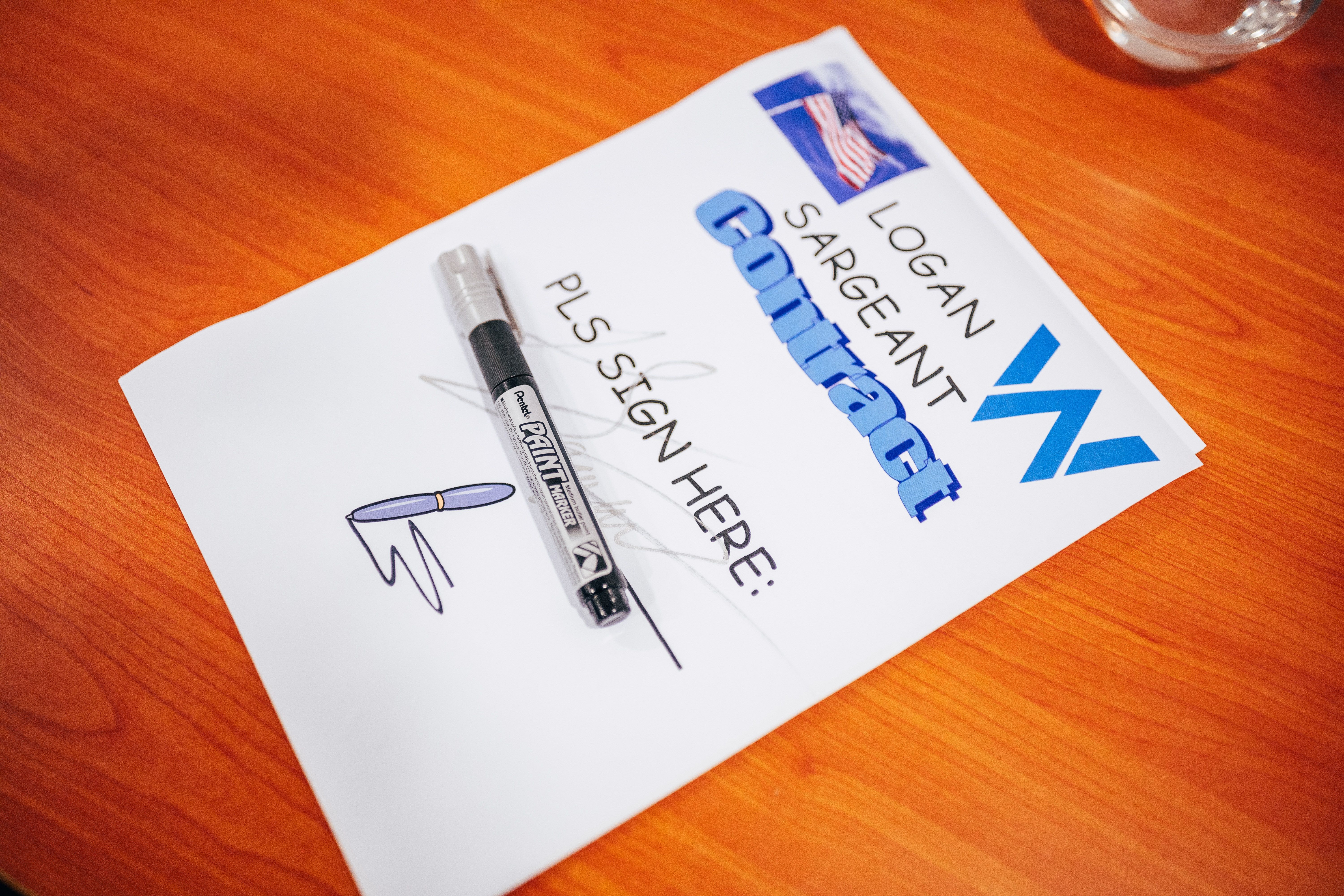 Signed, sealed, delivered. He’s ours.