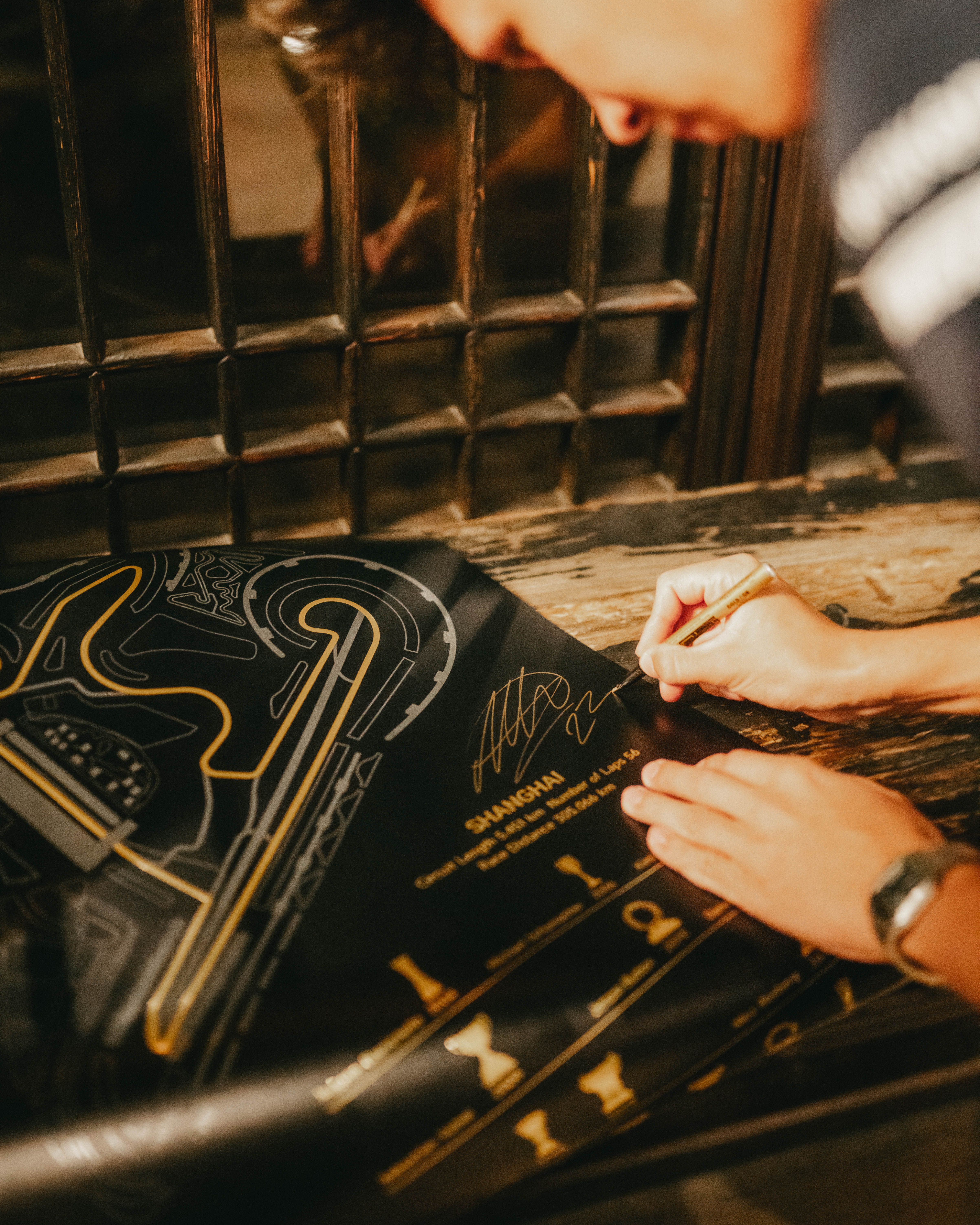 Always time to sign some memorabilia.