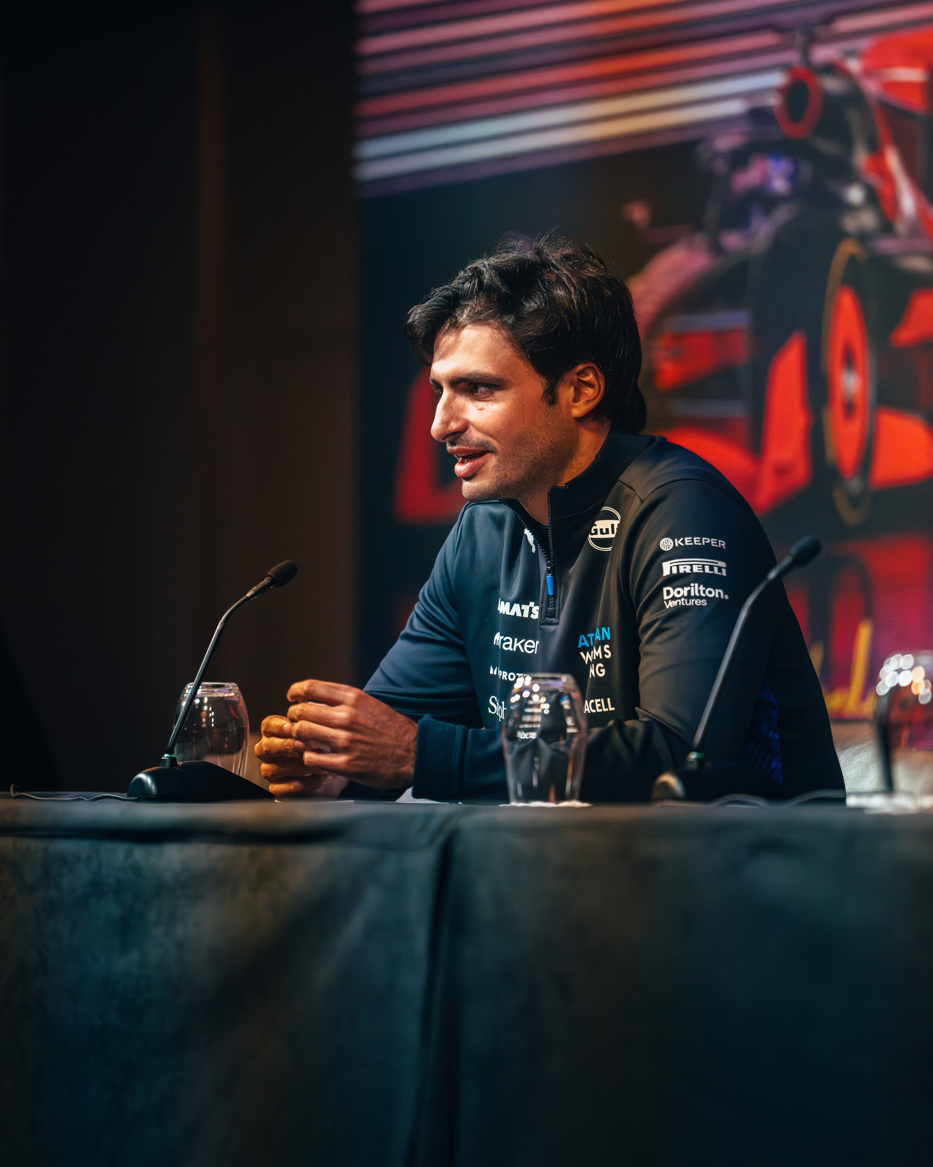 Media duties to start the day.