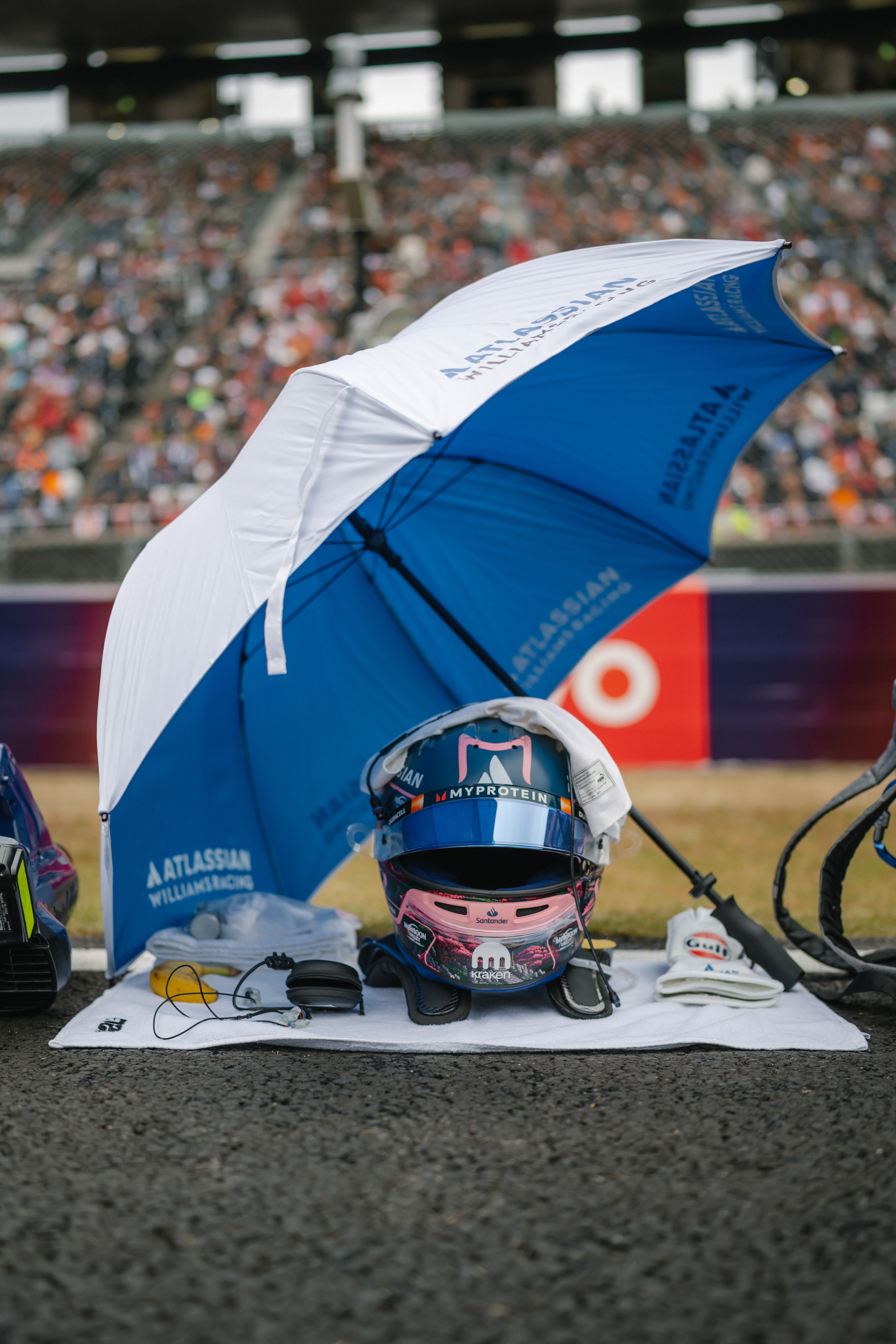 Alex had a special helmet for Japan