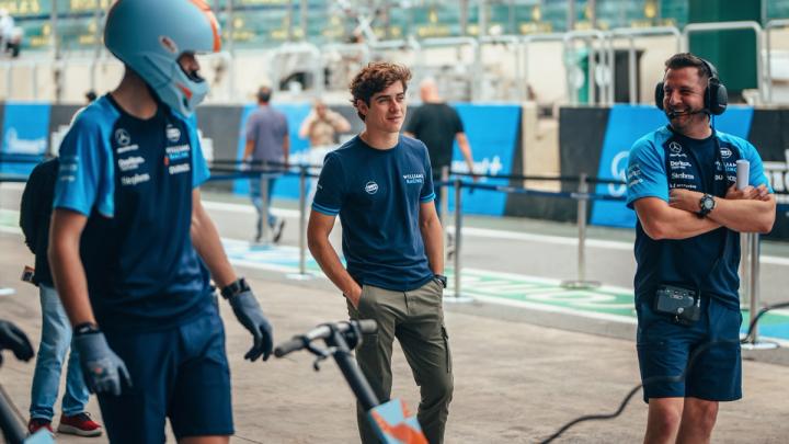 Franco spent the São Paulo GP weekend with the team