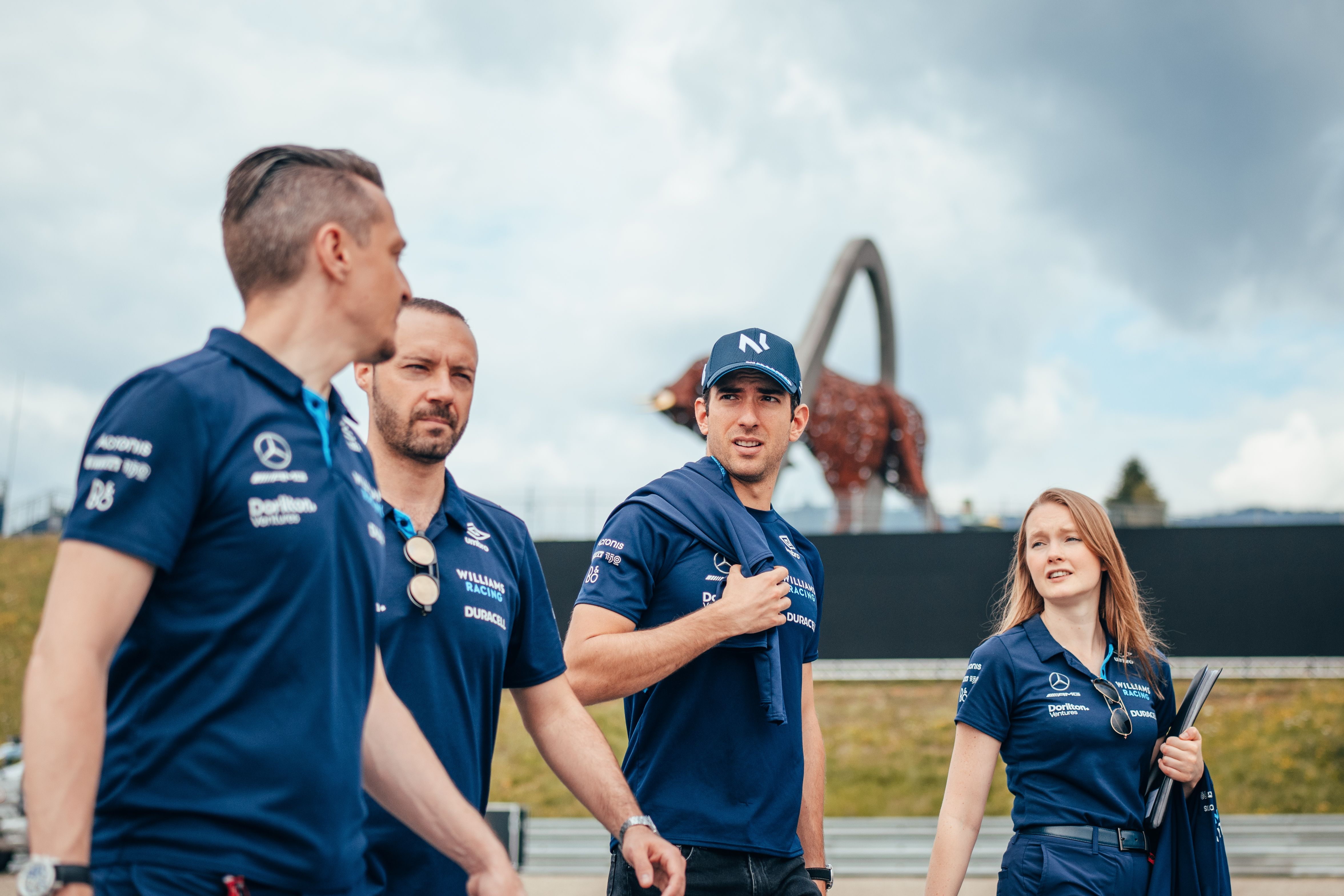 Nicky gets in front of the Red Bull