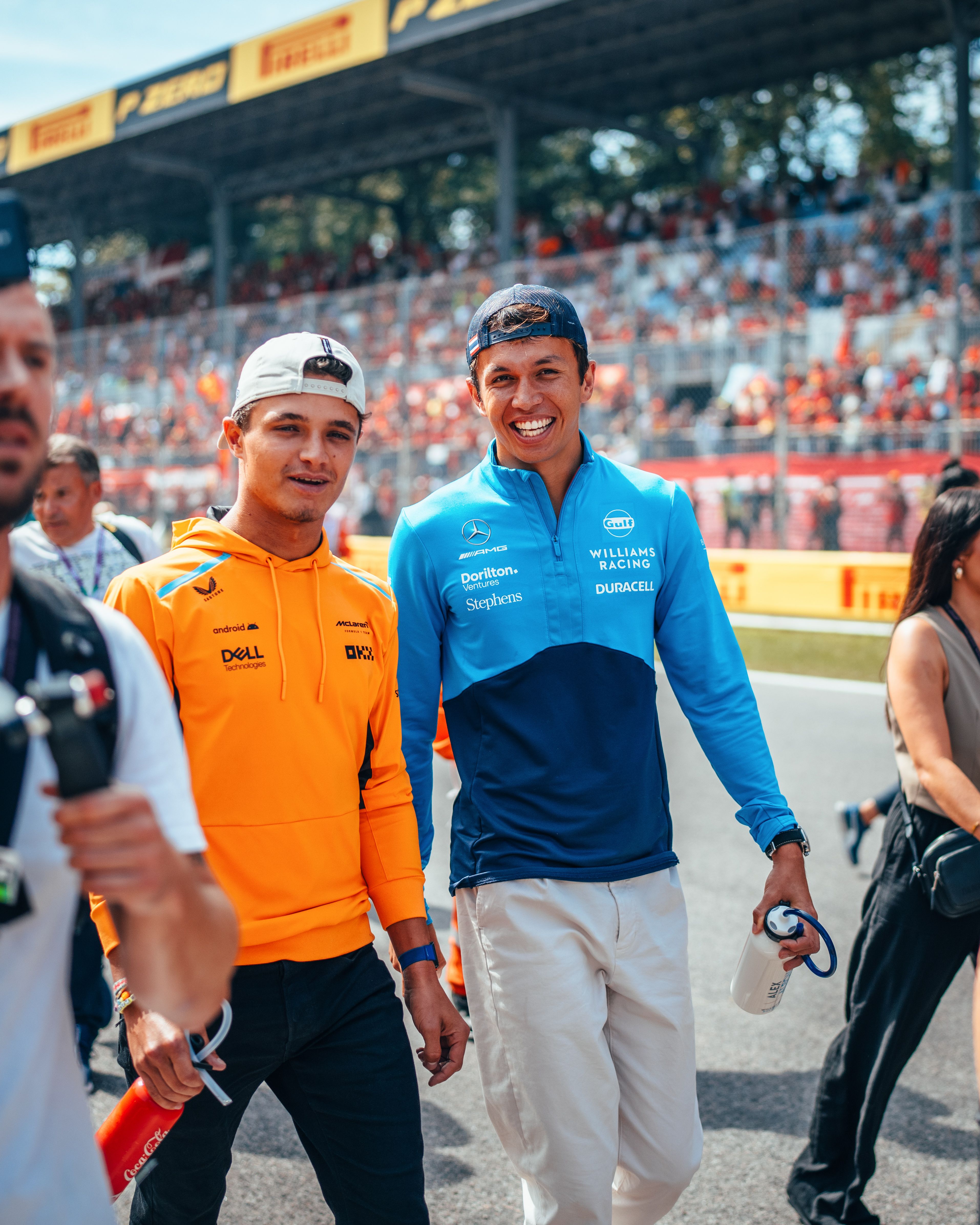 Lando Norris spent a lot of his Sunday near Alex…