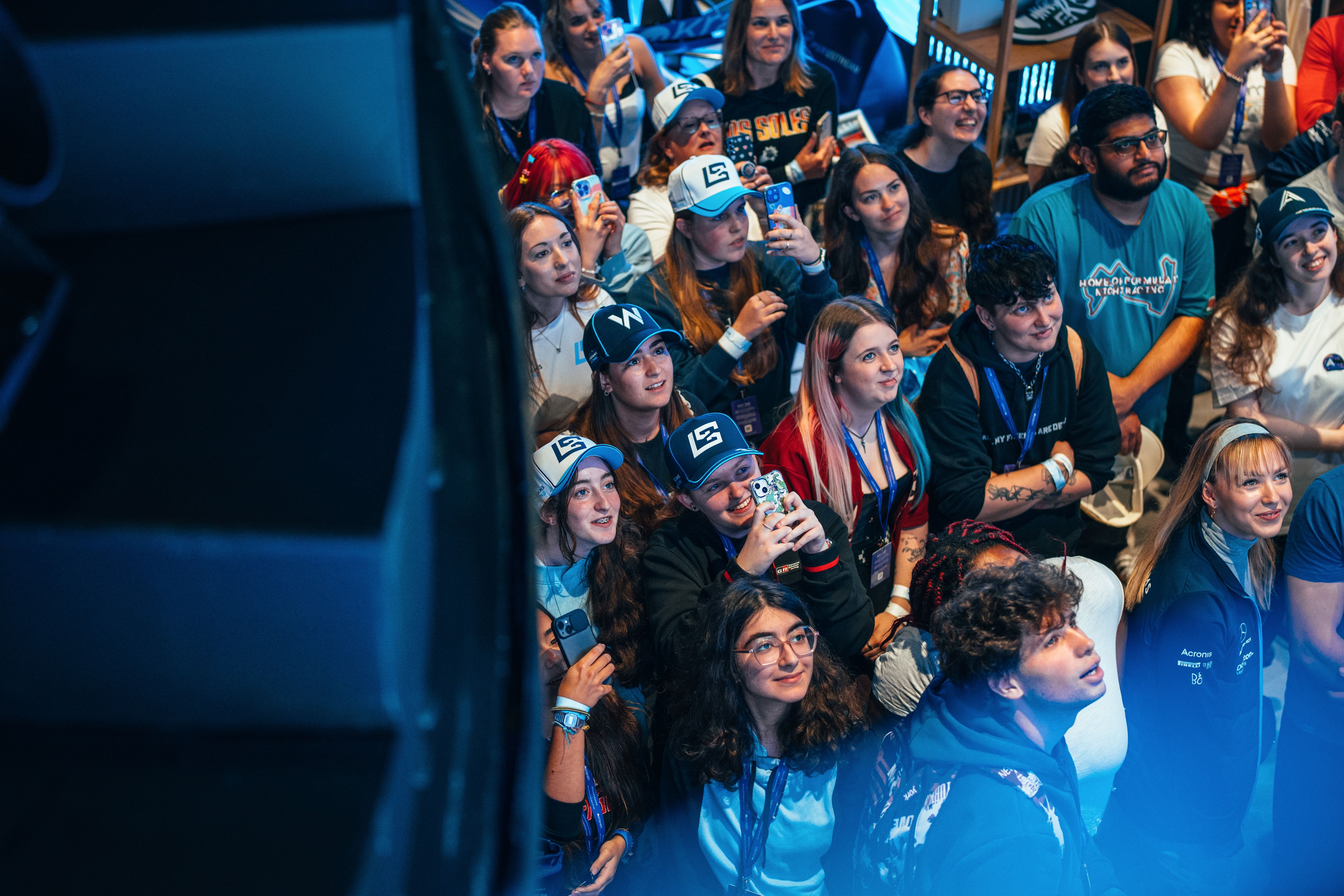 Hanging on Logan's every word.