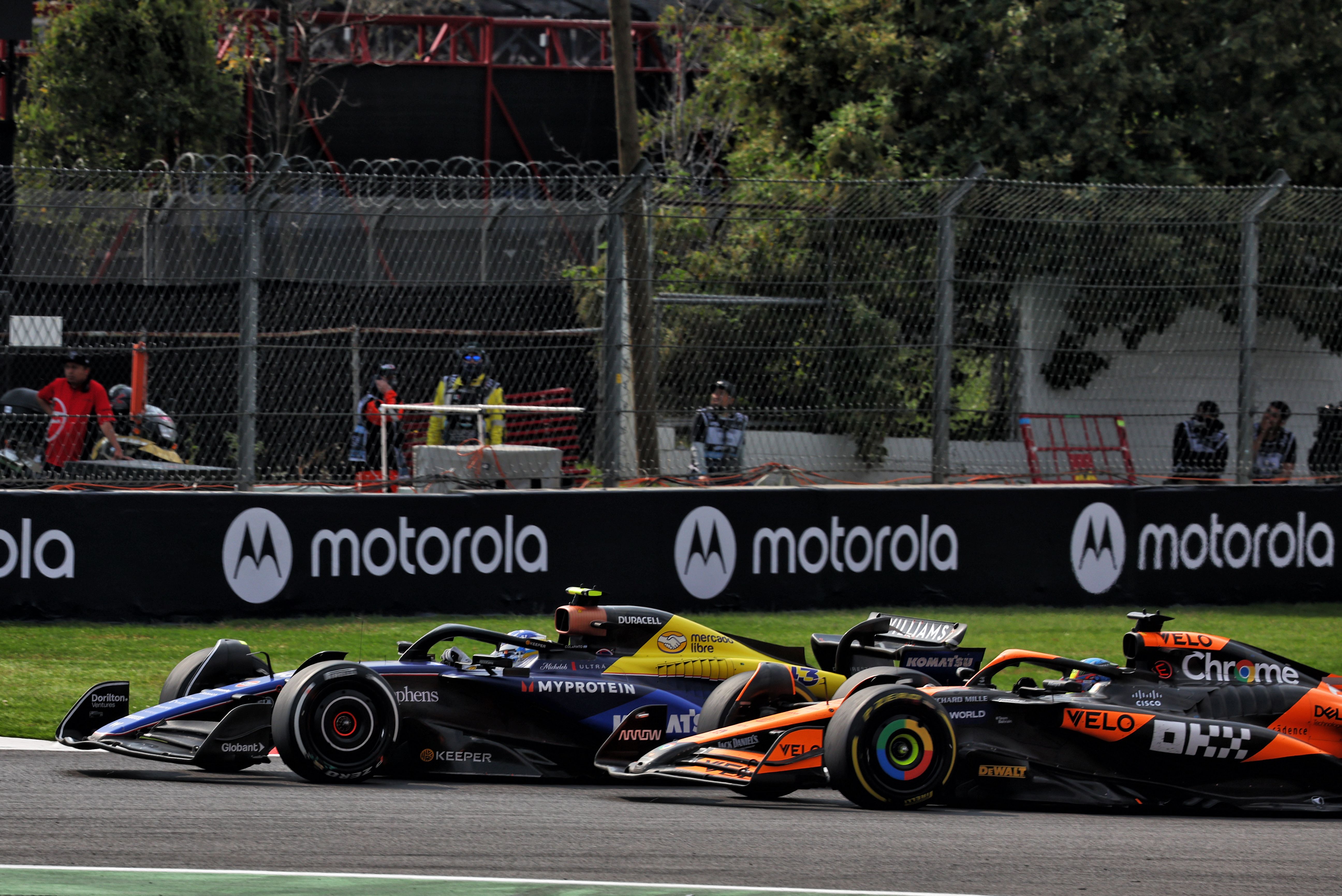 Going wheel-to-wheel.