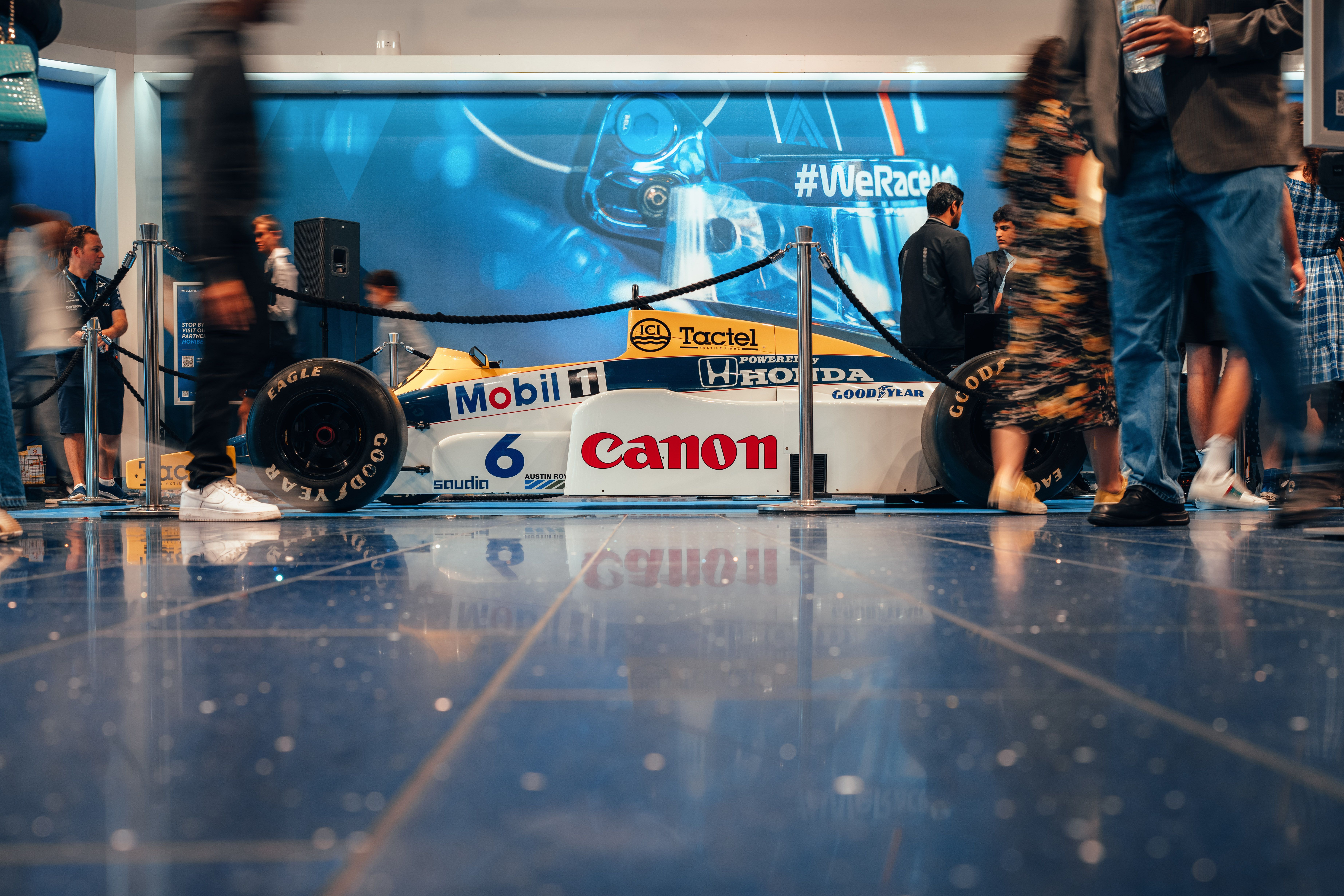 Keke Rosberg’s FW10 is on display