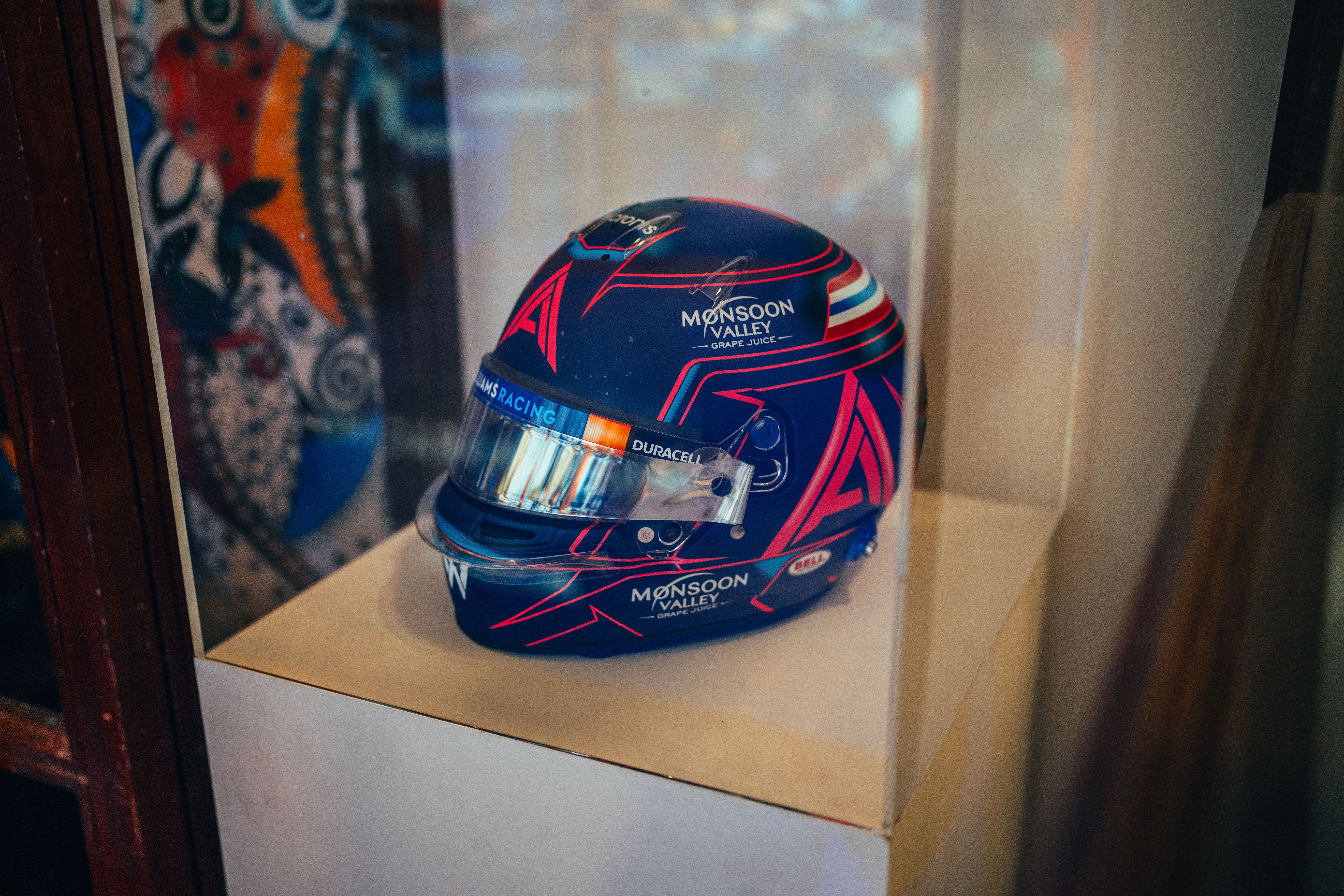 With lots of racing memorabilia from down the years.