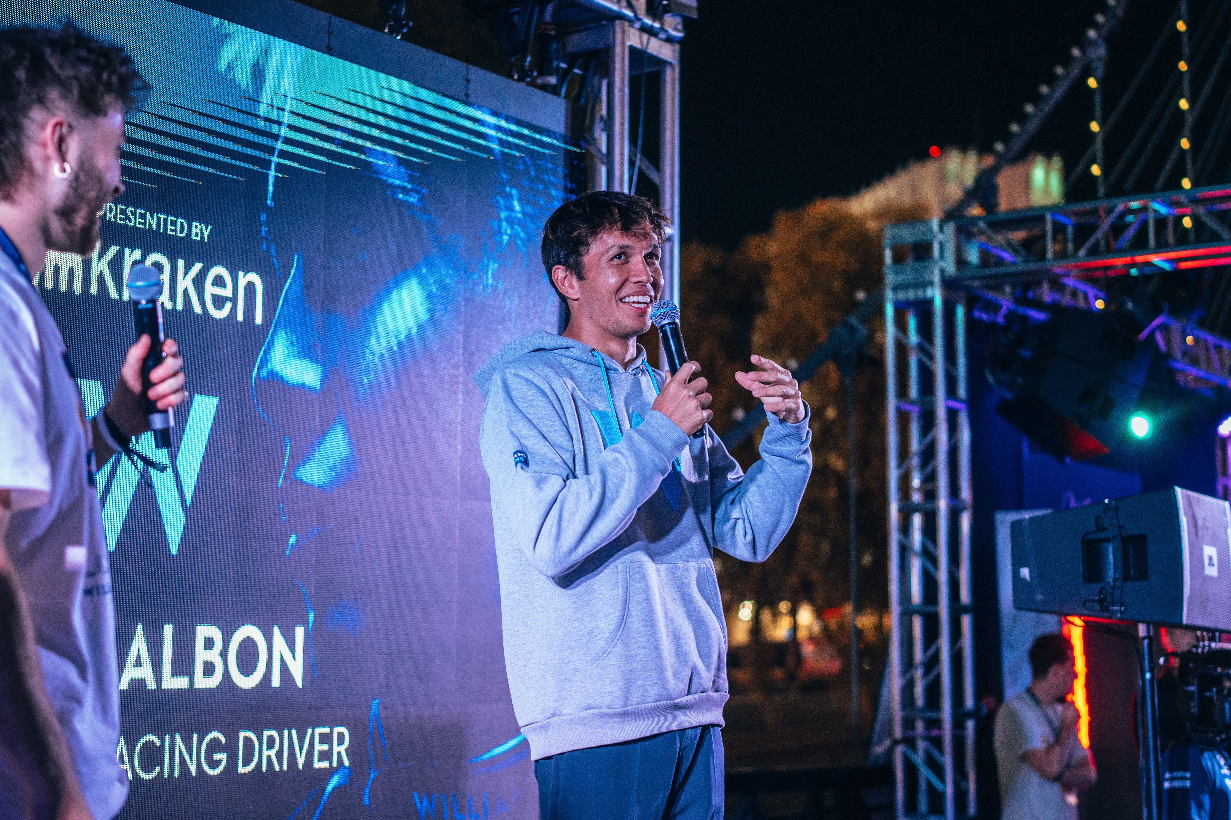 Our Day One guest was Alex Albon!