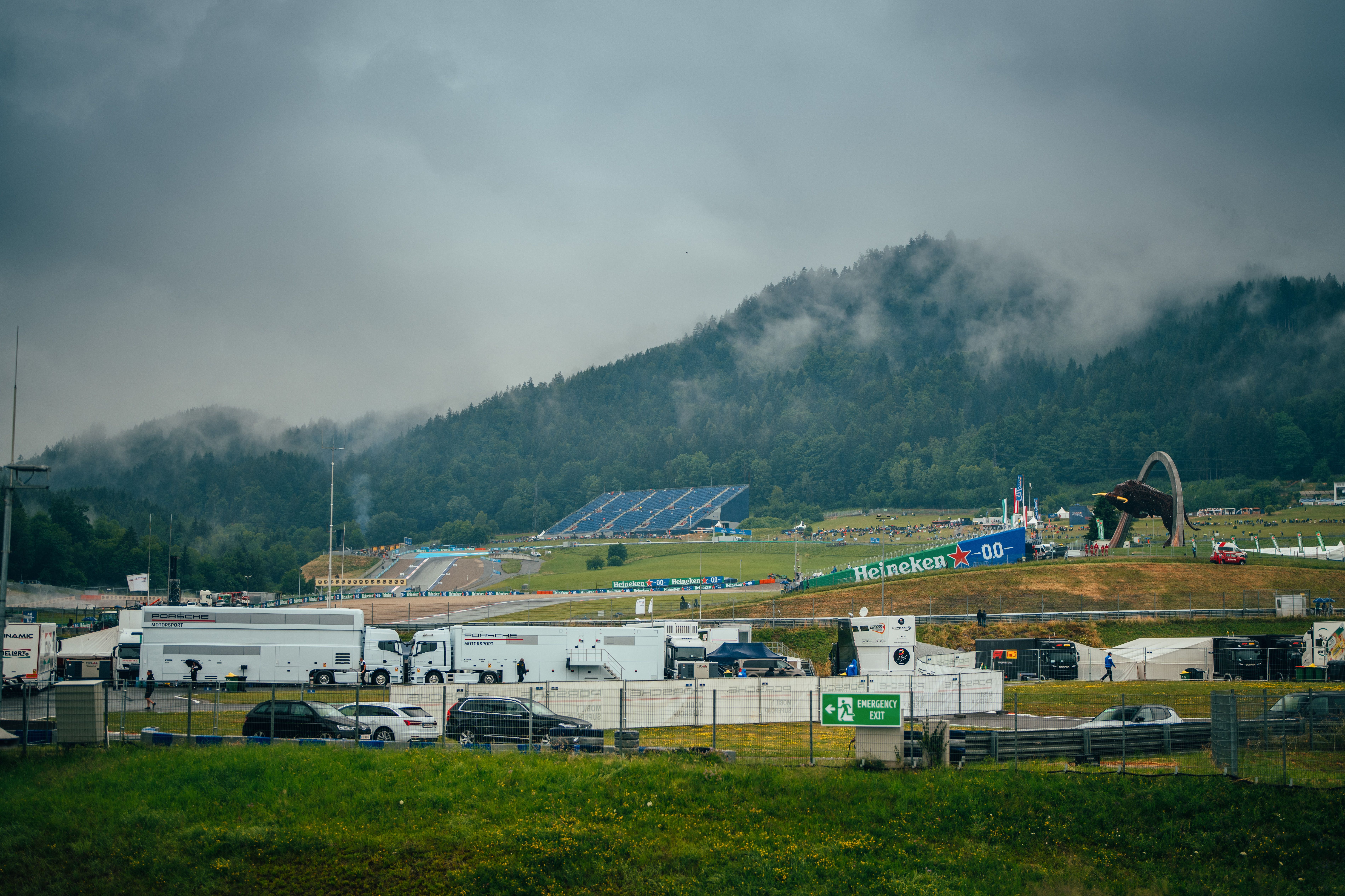 Showers hung overhead almost all afternoon for our Saturday at the Red Bull Ring