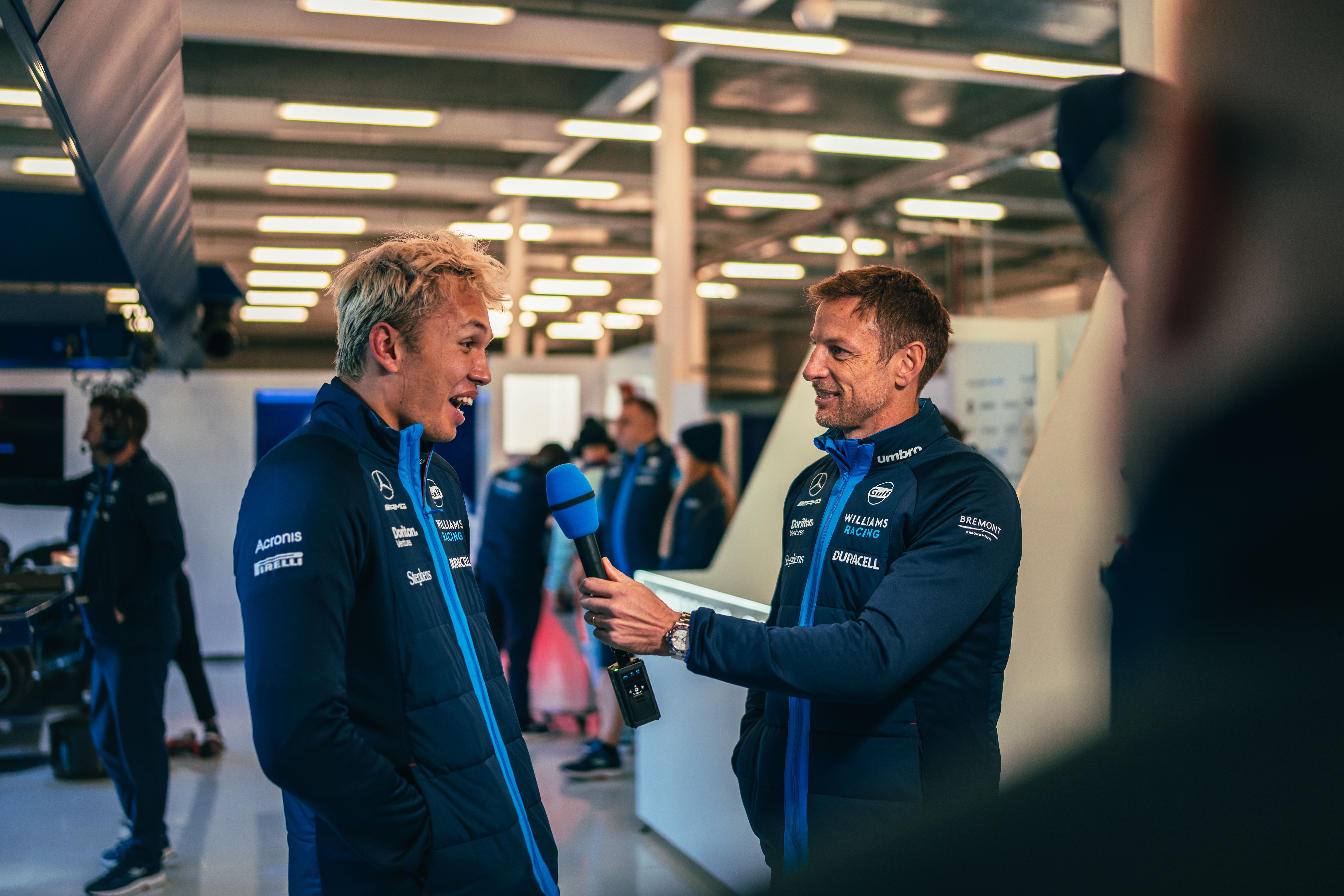 Albono was in positive spirits after his first taste of the FW45.