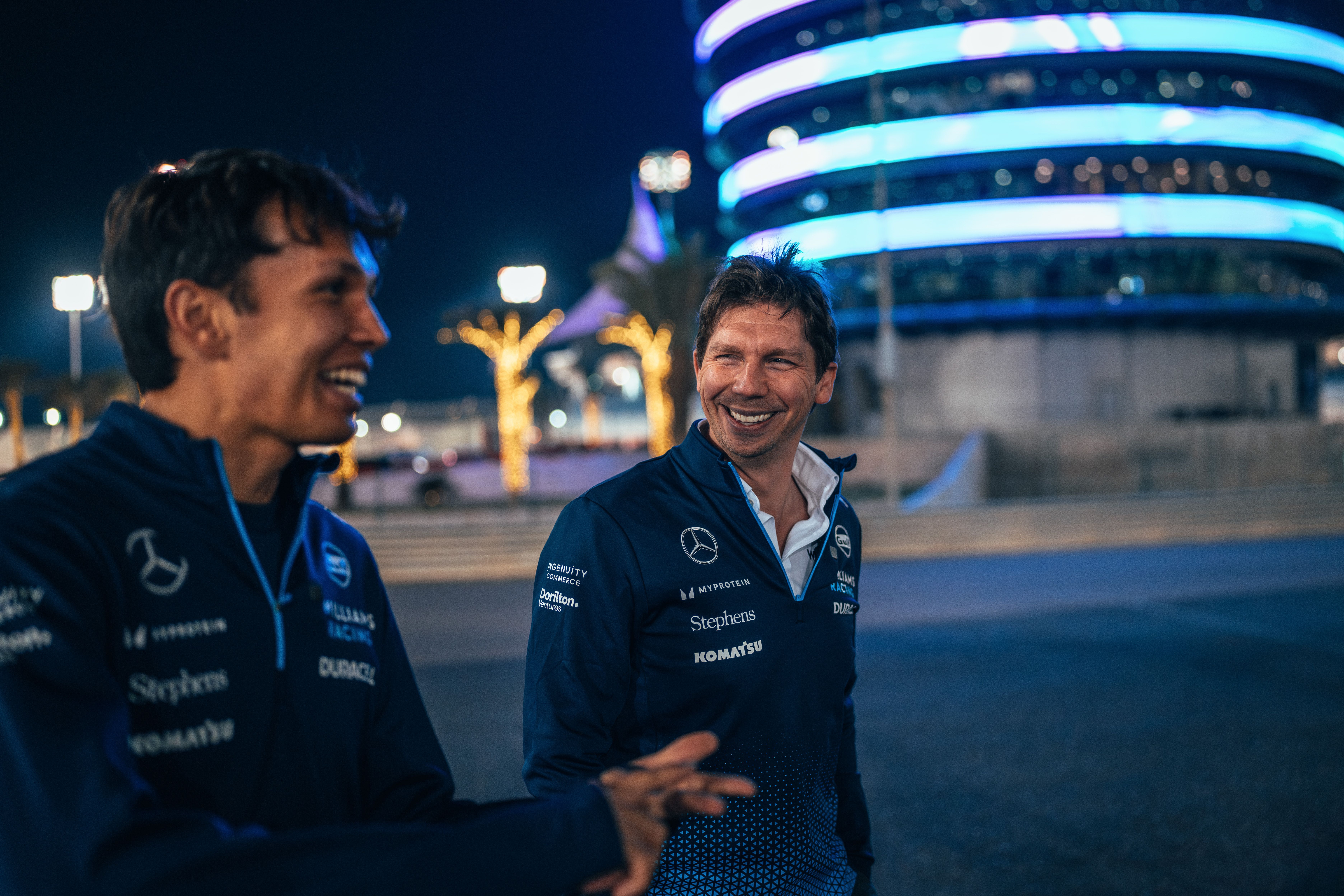 Taking an evening walk.