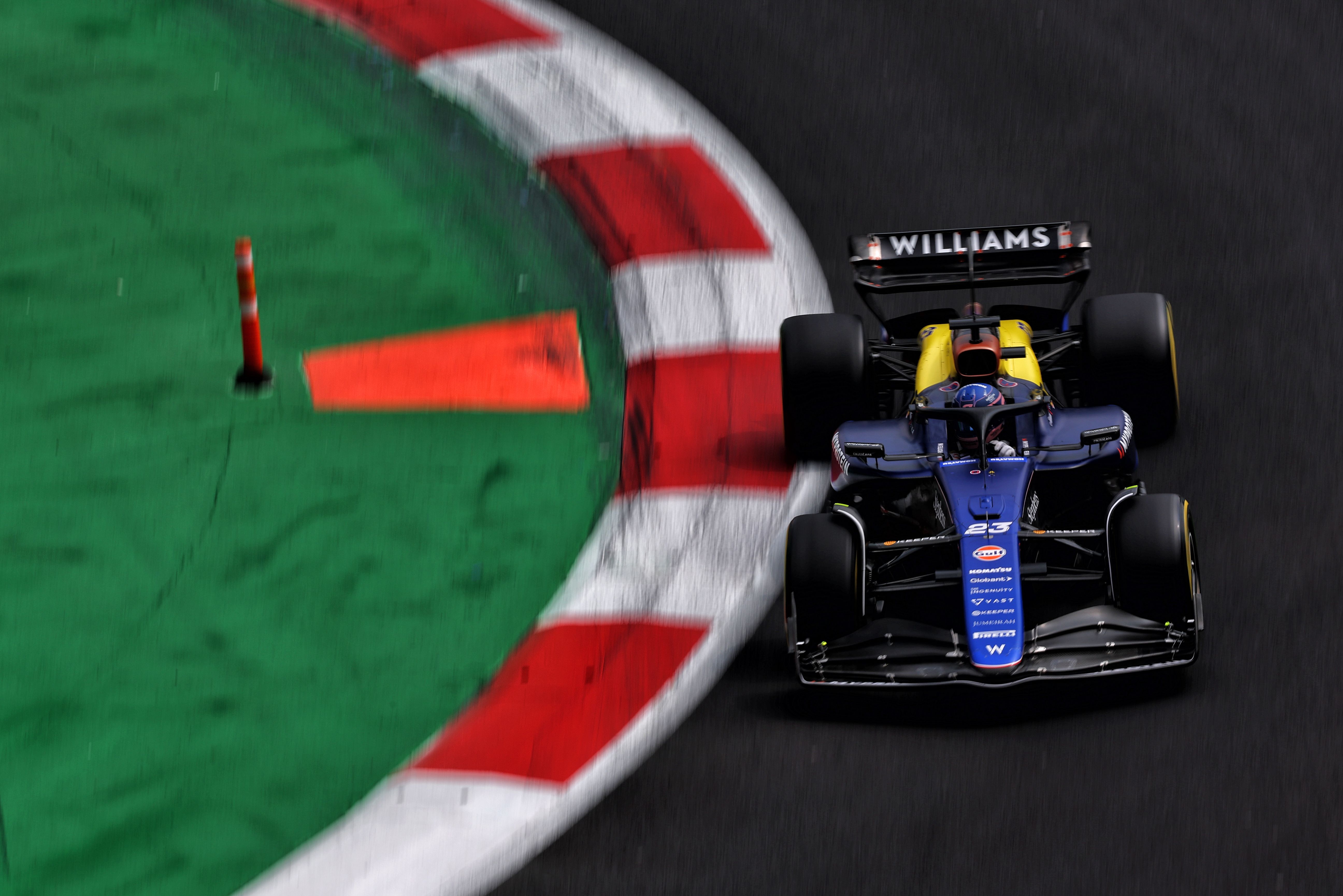 Hitting the track in FP3