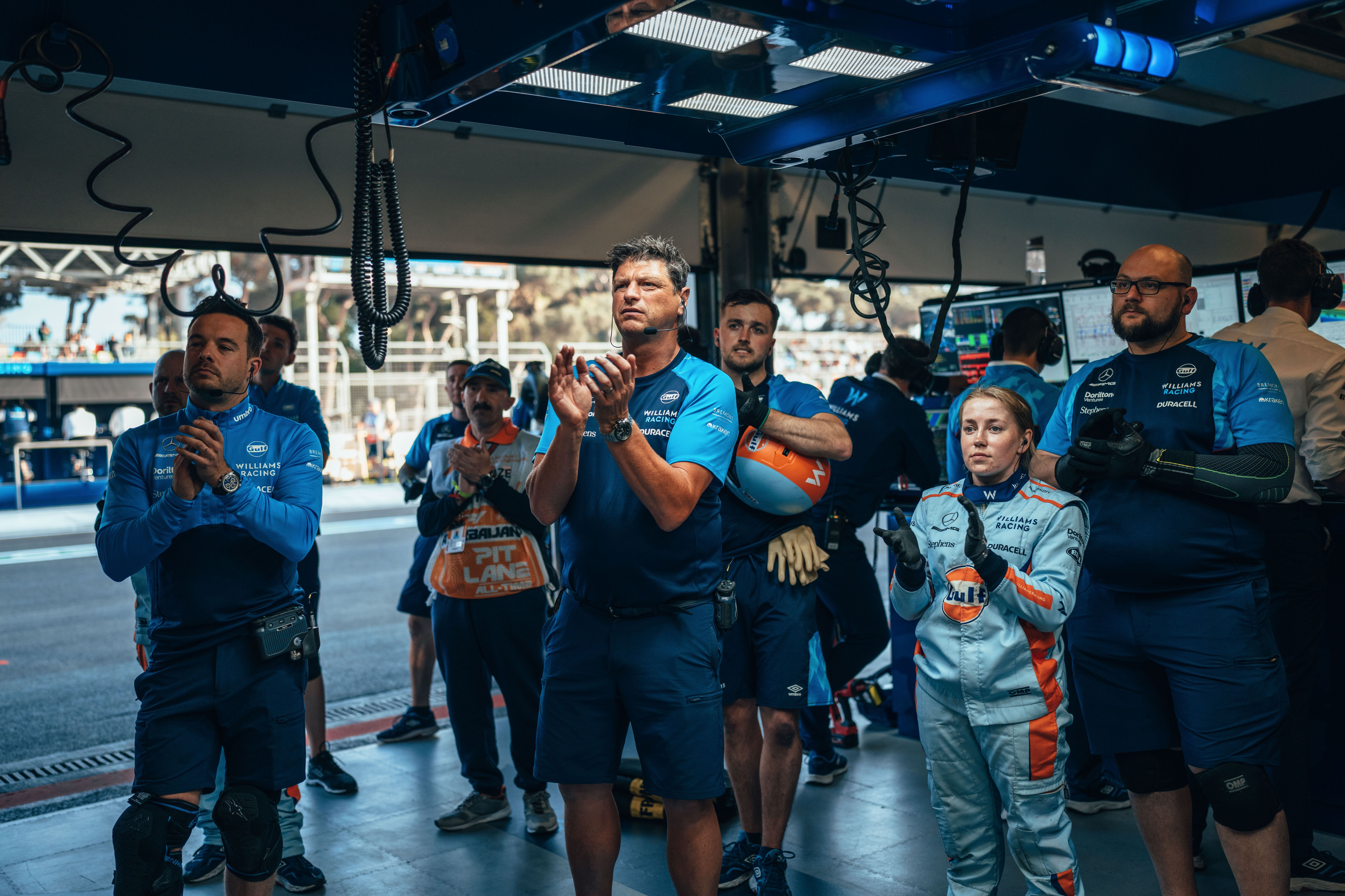 Applause back in the garage for our duo's efforts.