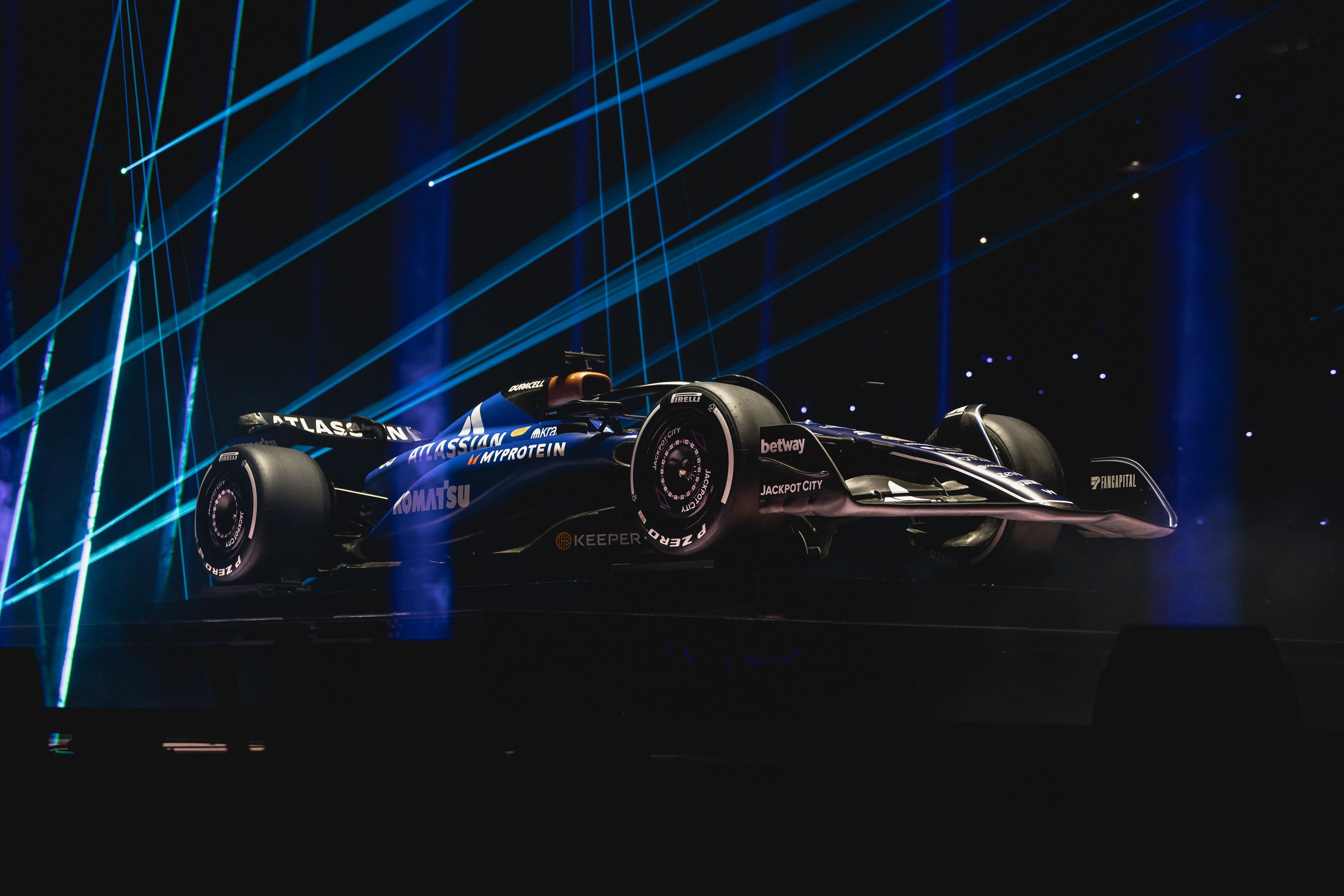 Painting the town blue.