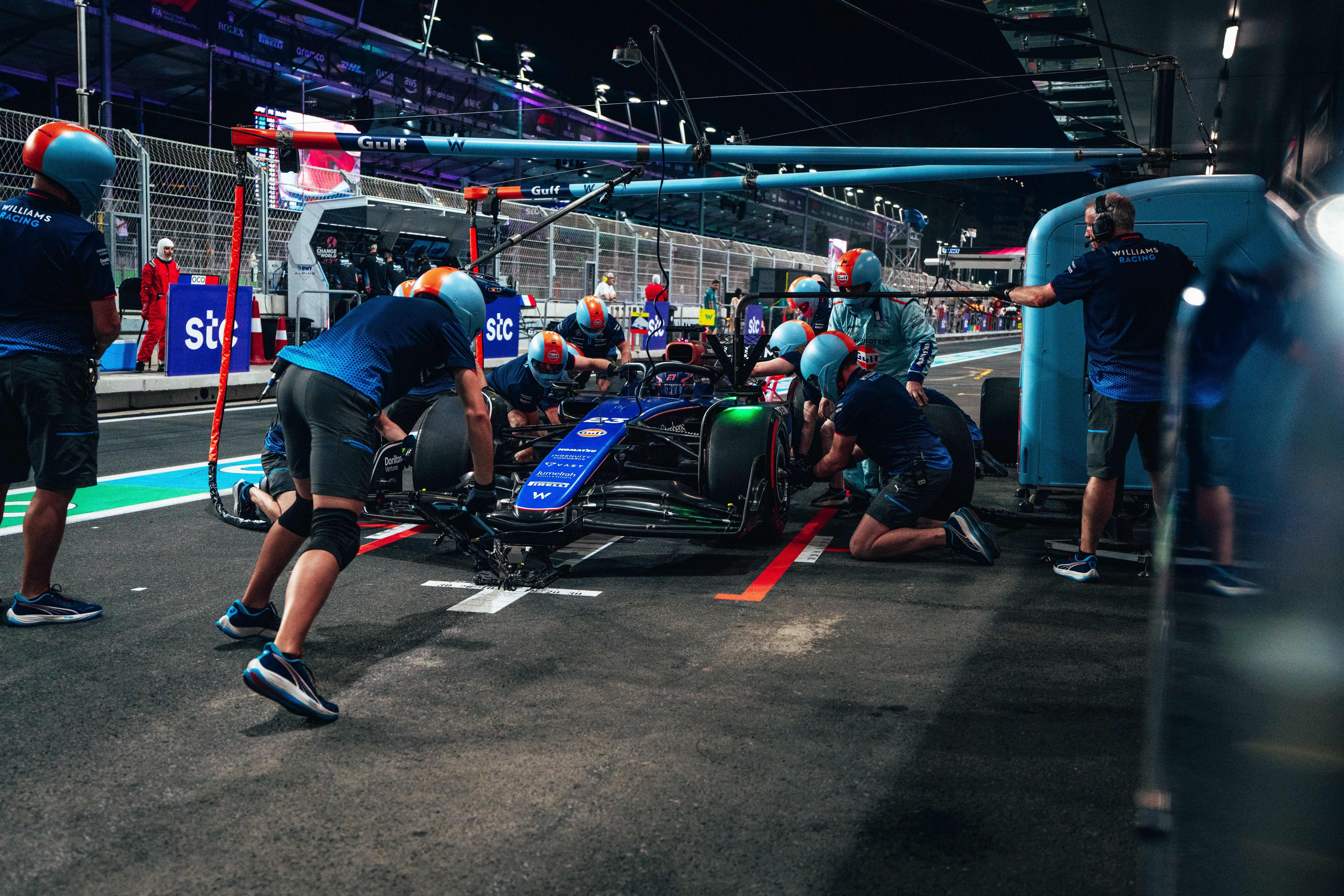 Practicing for race day.