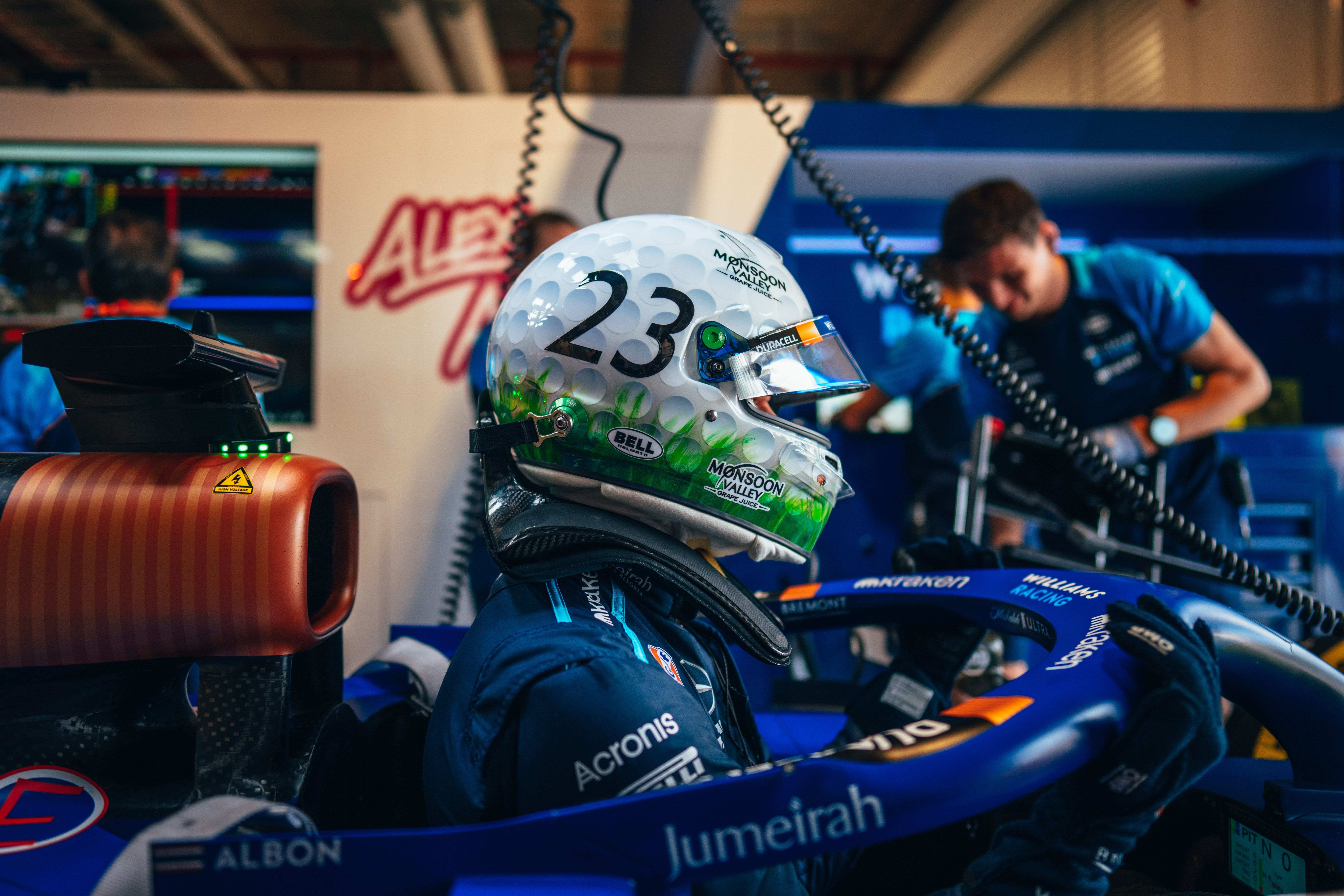 Who can forget Alex's 2023 Miami helmet?