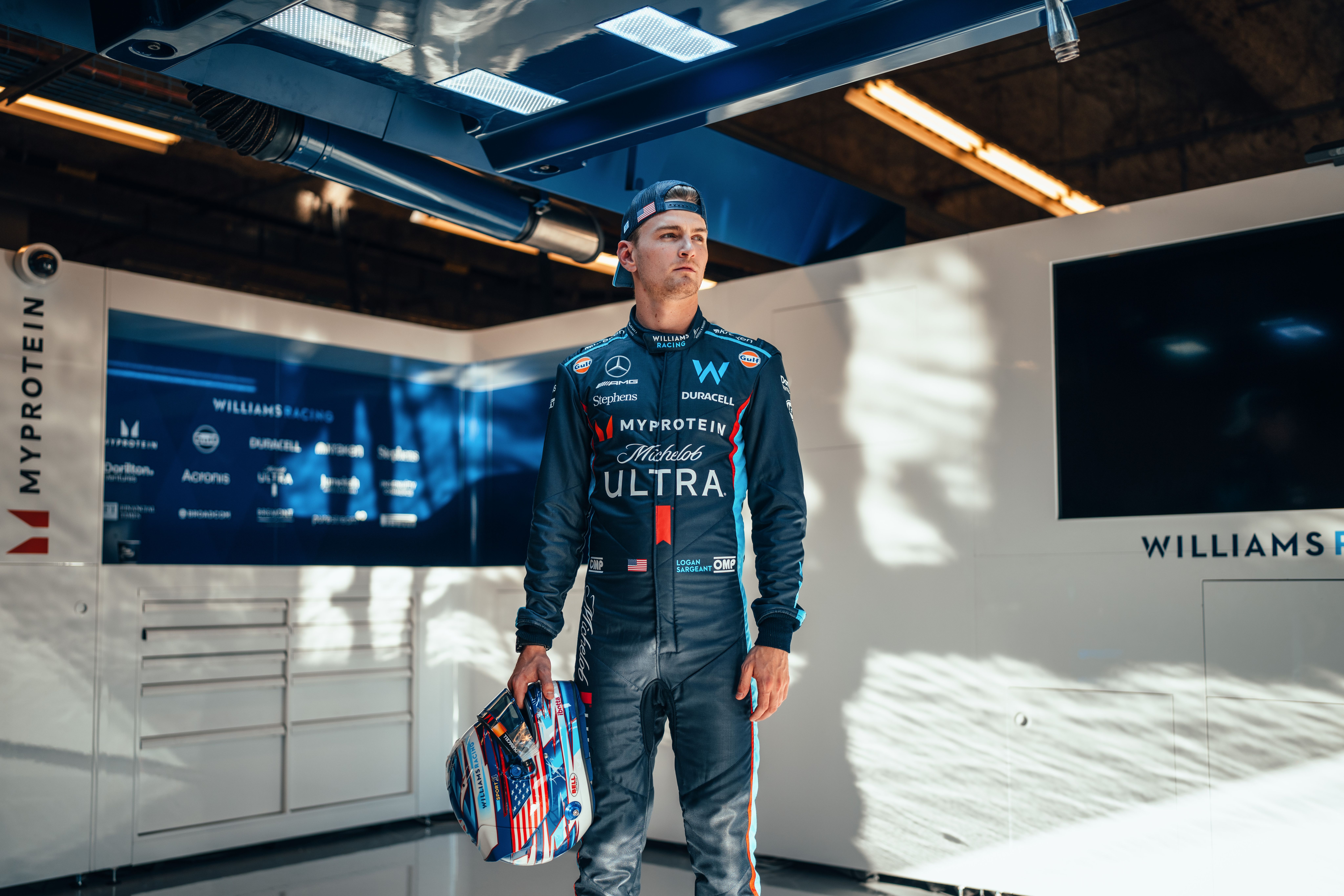 Standing ready to do his nation proud...