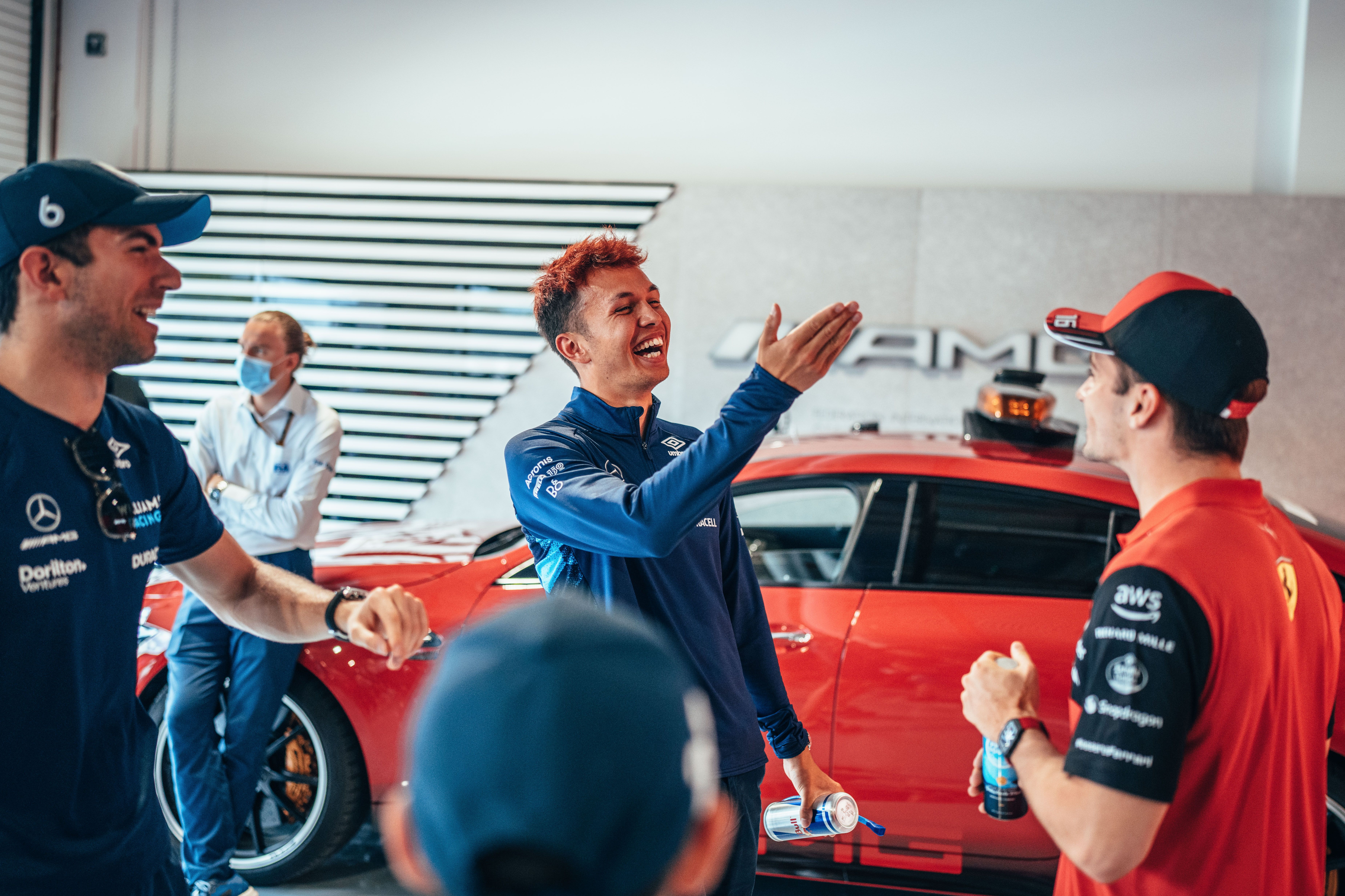 ‘It matches your hat, Charles!’